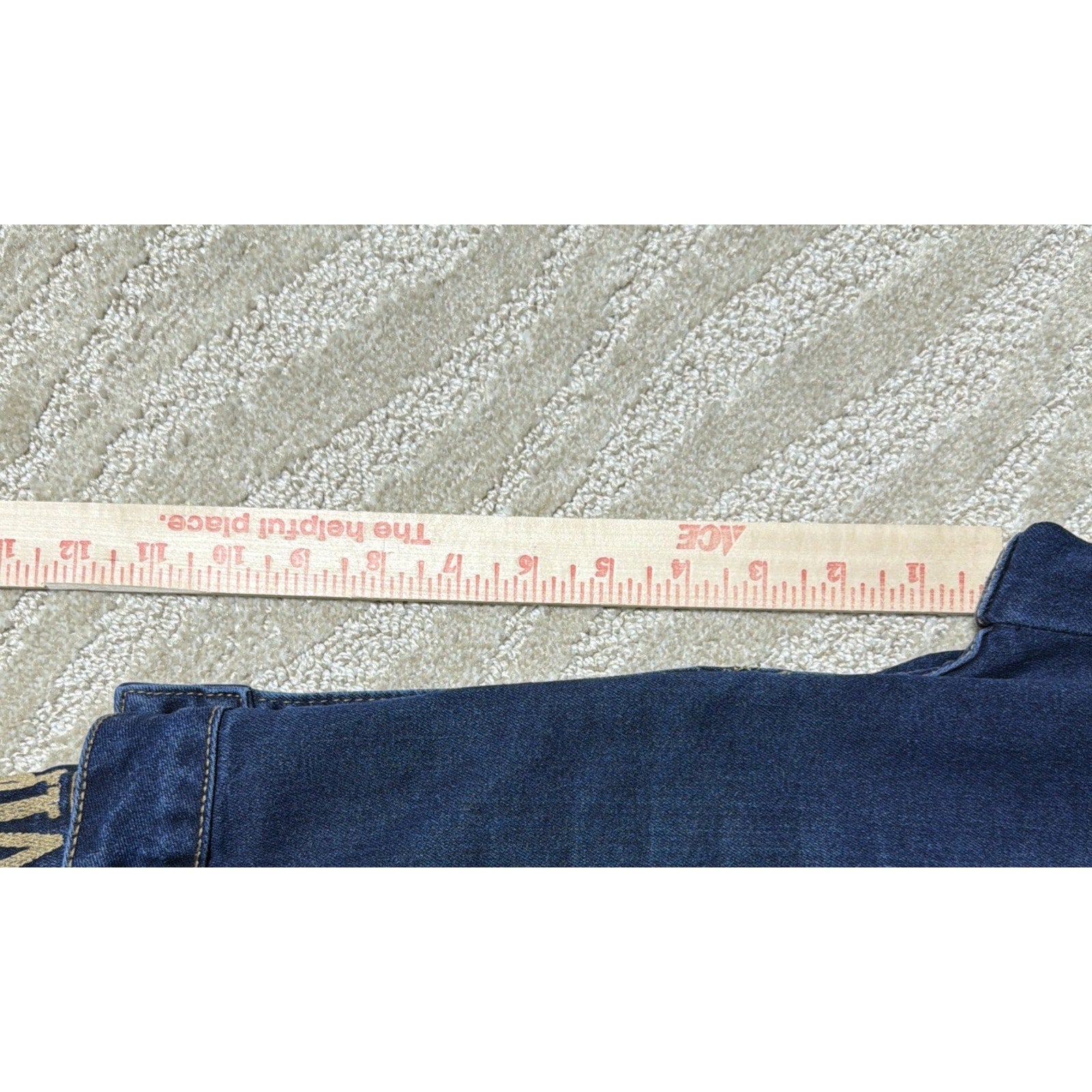 Y2K VIP Baggy Cargo Jeans Wide Leg Baggy Blue Denim 13/31 Strap Utility