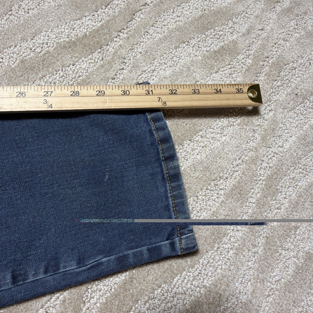Wrangler Athletic Fit Straight Blue Jeans Mens Workwear 32x32