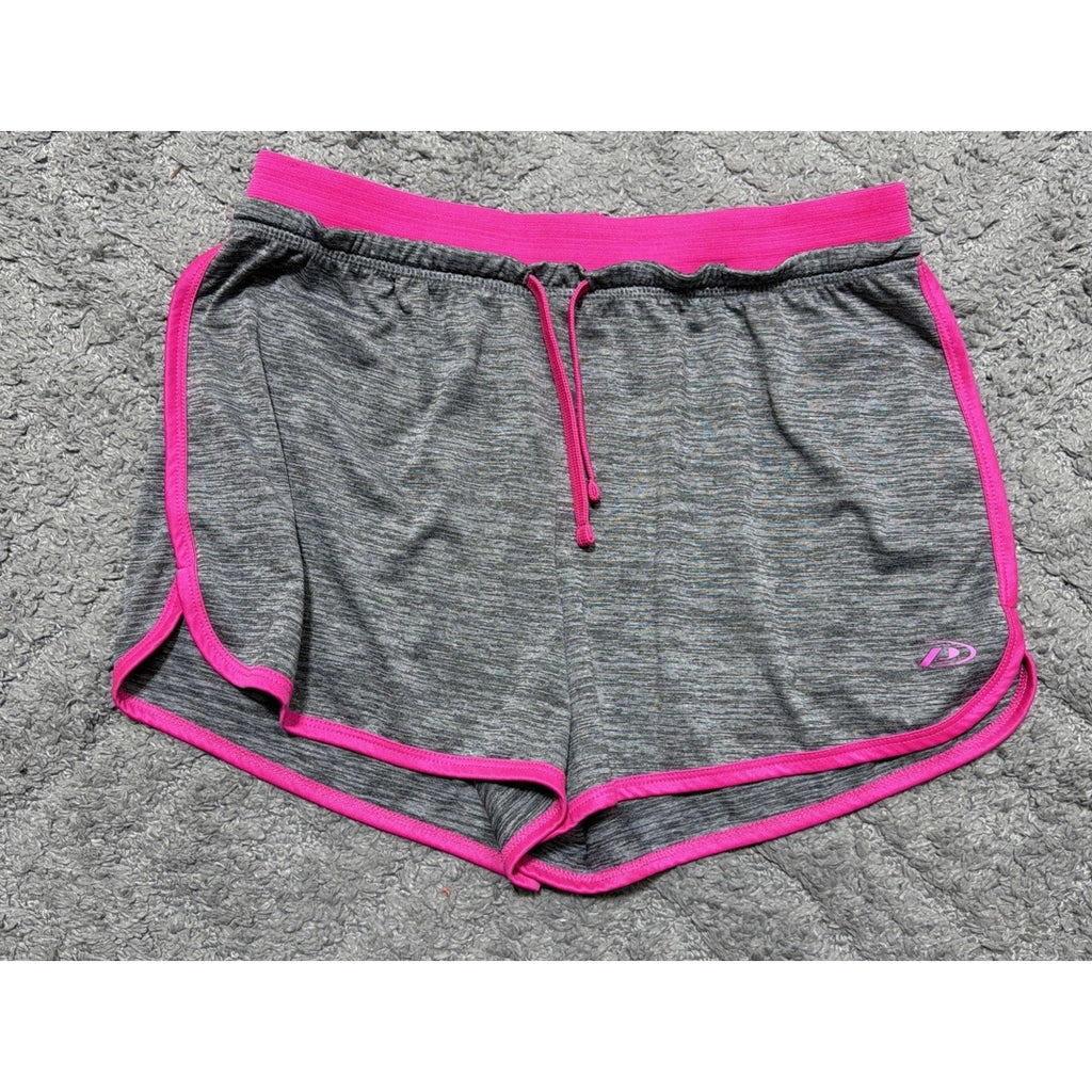 Women's Pink Sheer Pro Player Moisture Wicking Athletic Fitness Shorts SZ Large
