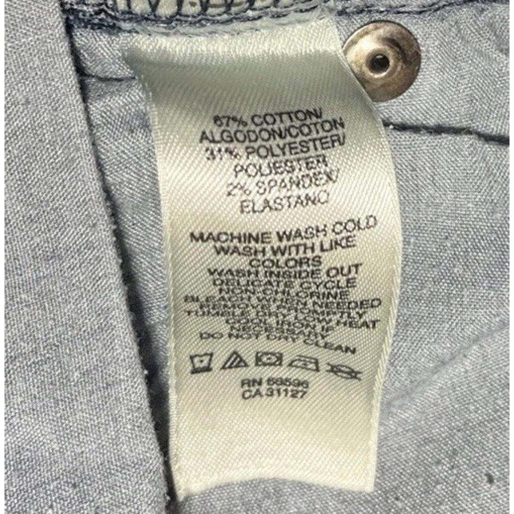 DKNY SoHo Skinny Jeans Womens 6 Mid Rise Stretch Regular Fit Dark Blue 31x32