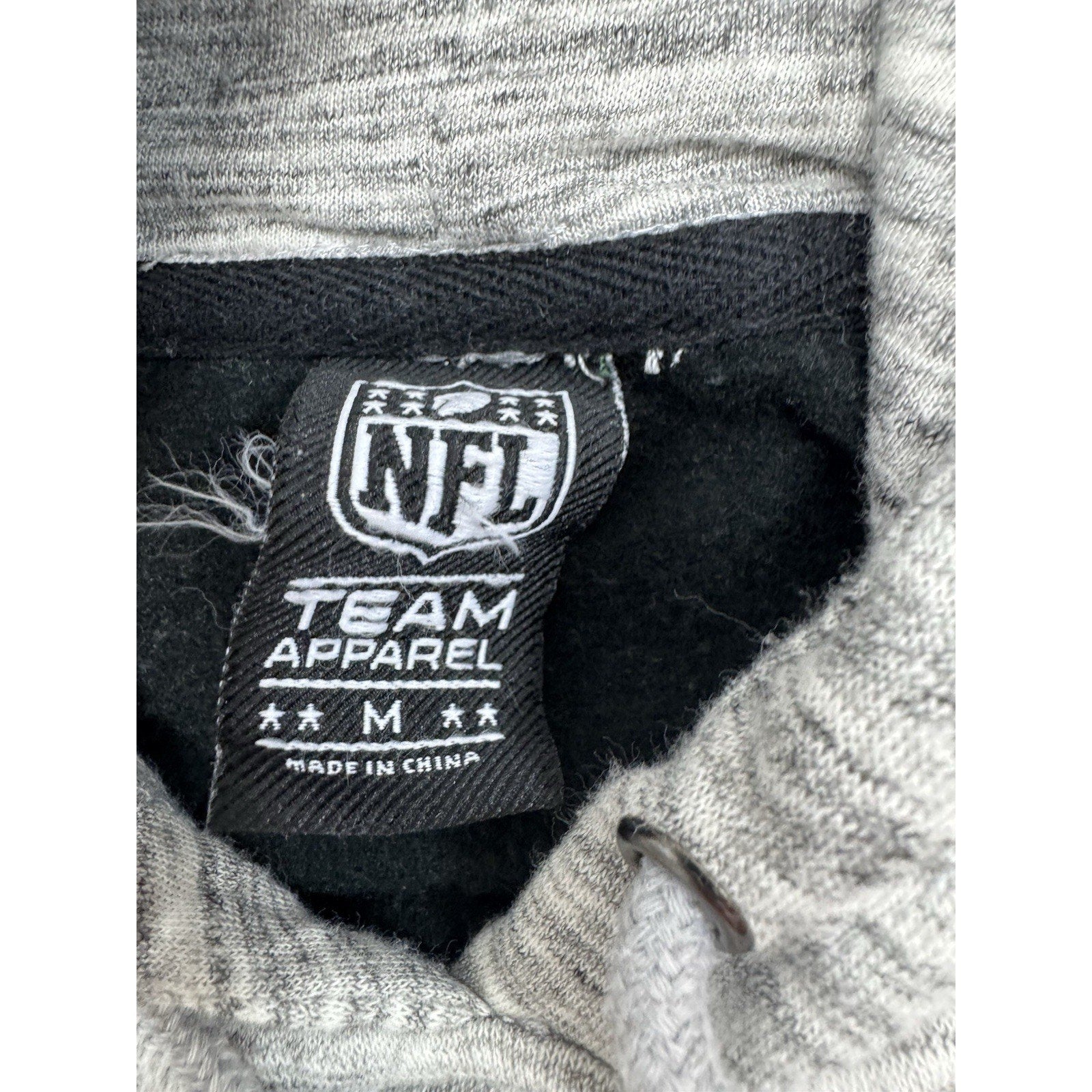 NFL New Orleans Saints Pullover Hoodie Gray Black Women’s M