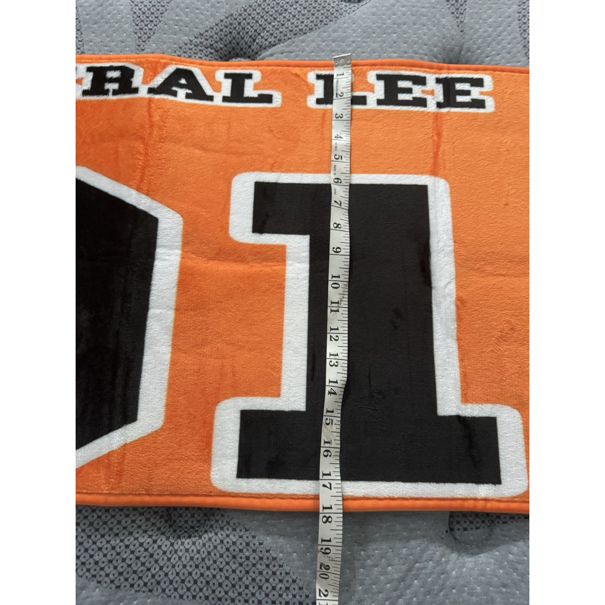 General Lee 01 Bath Mat Rug Orange Dukes of Hazzard Style 45x18 Non Slip