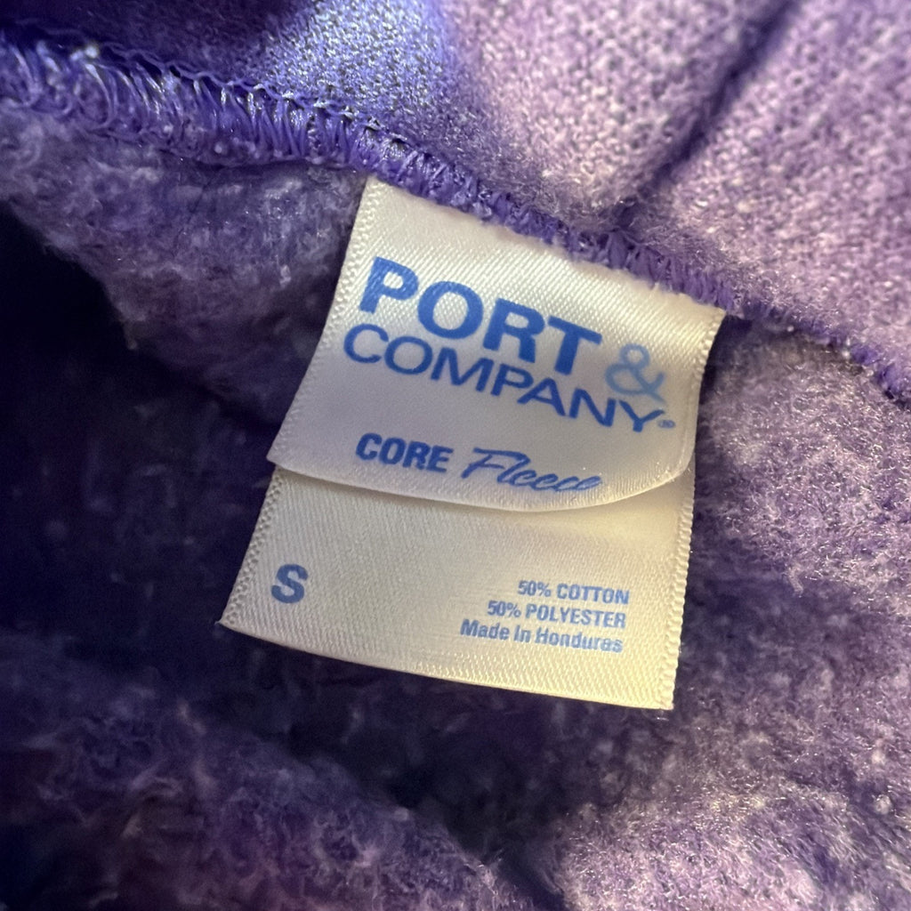 Yellowstone National Park Graphic Core Fleece Hoodie Pockets S Purple