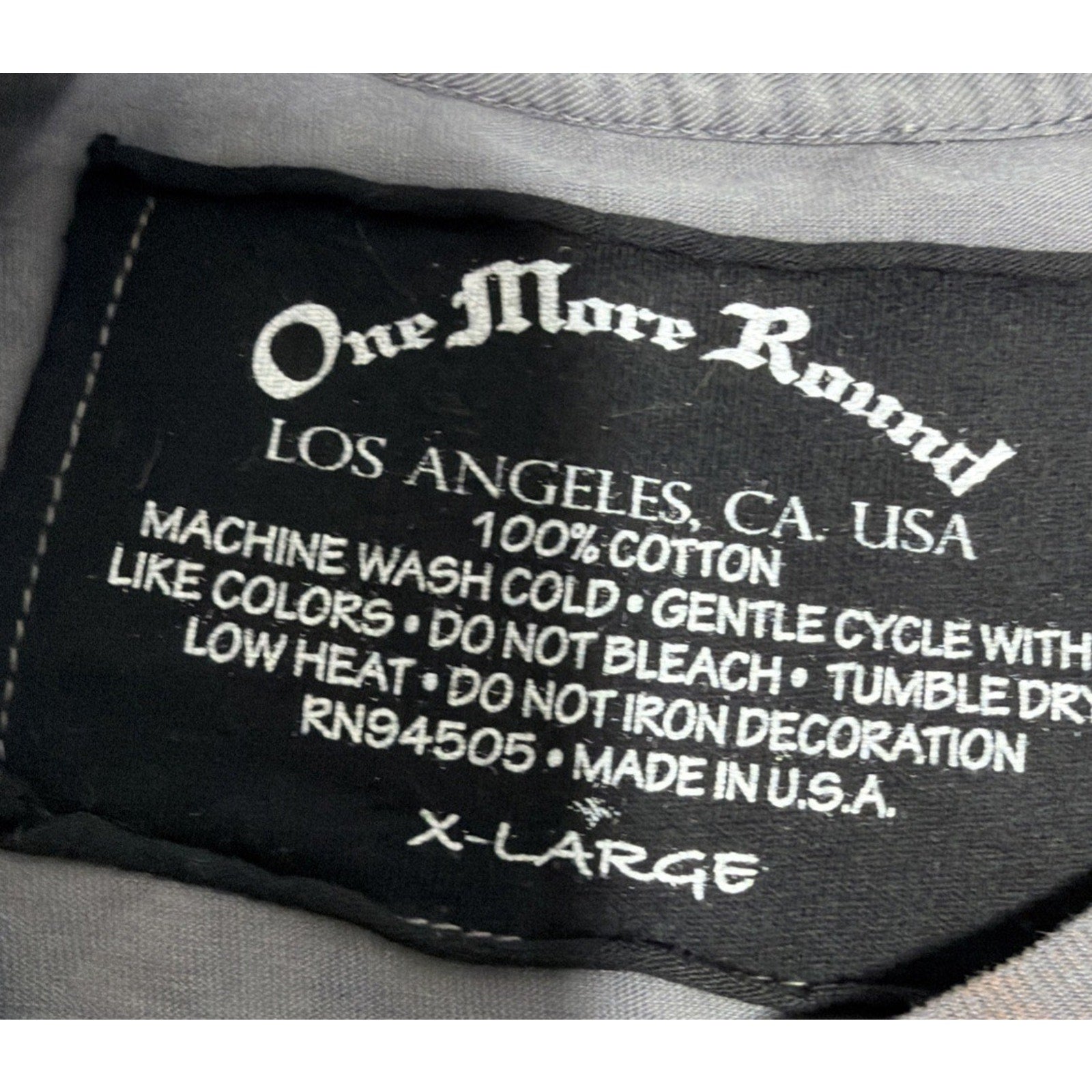 One More Round MMA Y2K Graphic Tee Fighter Design “Contender” Shirt