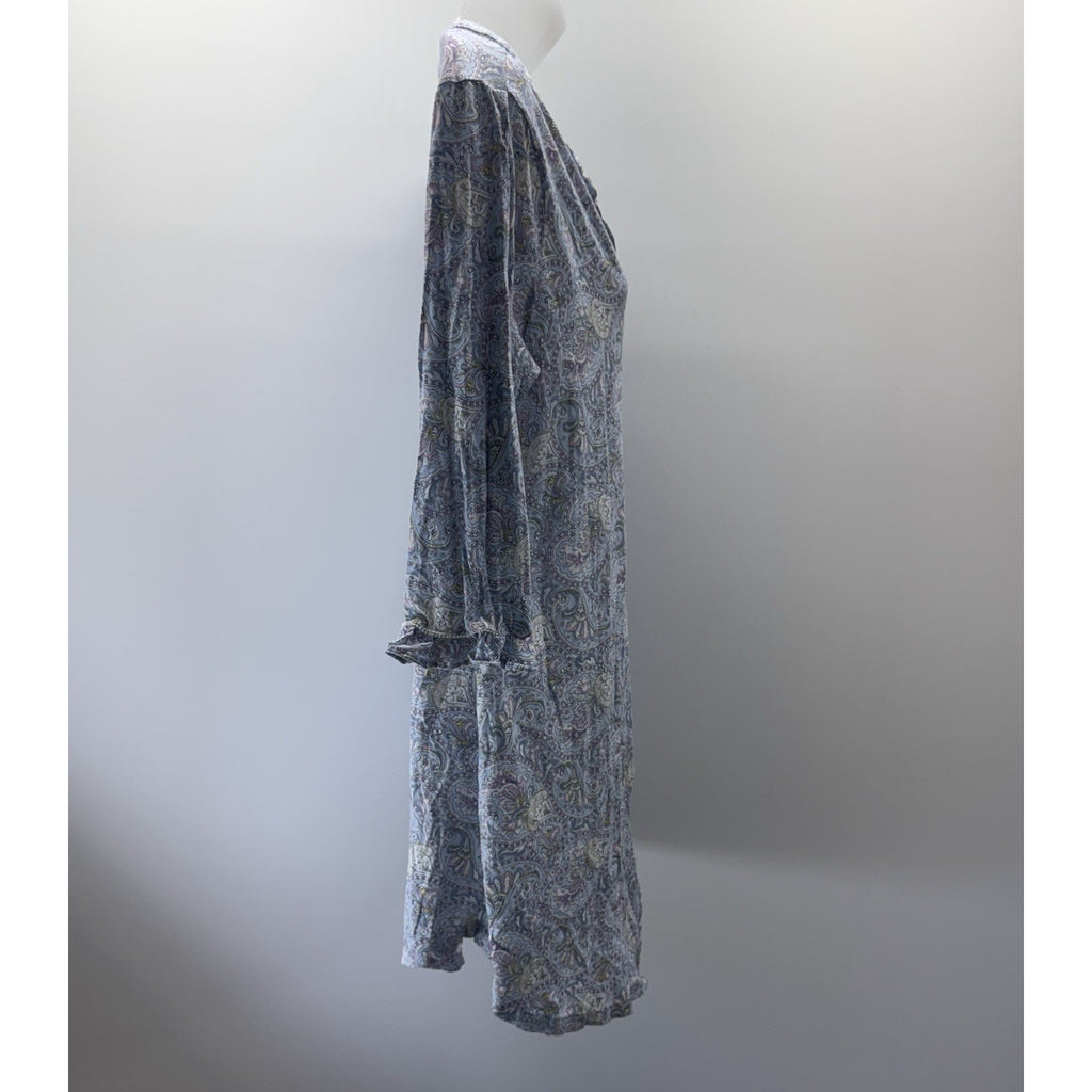 Ralph Lauren Nightgown Sleep Shirt Paisley Button Up Logo Women’s M