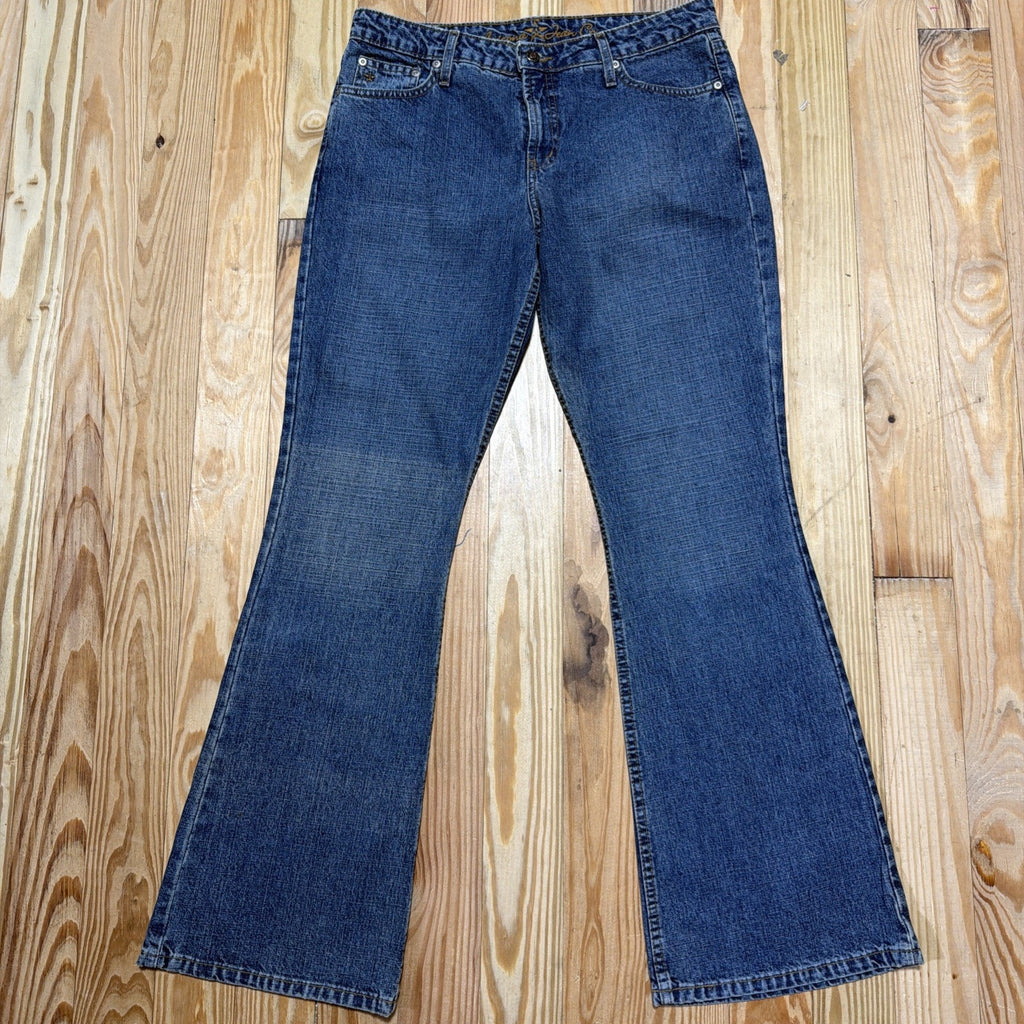 Vtg Arizona Women Low-Rise Y2K Flare Jeans Womens 11 NWT 32x32