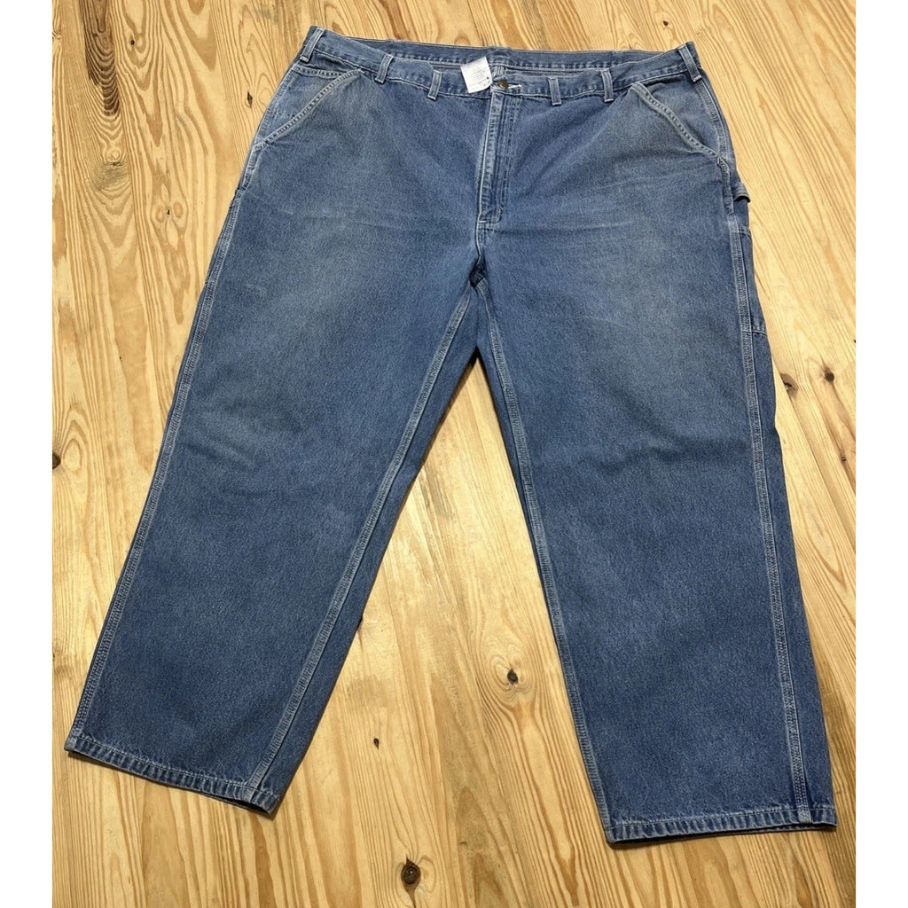 Carhartt B13 DST Carpenter Utility Jeans Men's 48x30 in Medium Wash Blue - EUC!