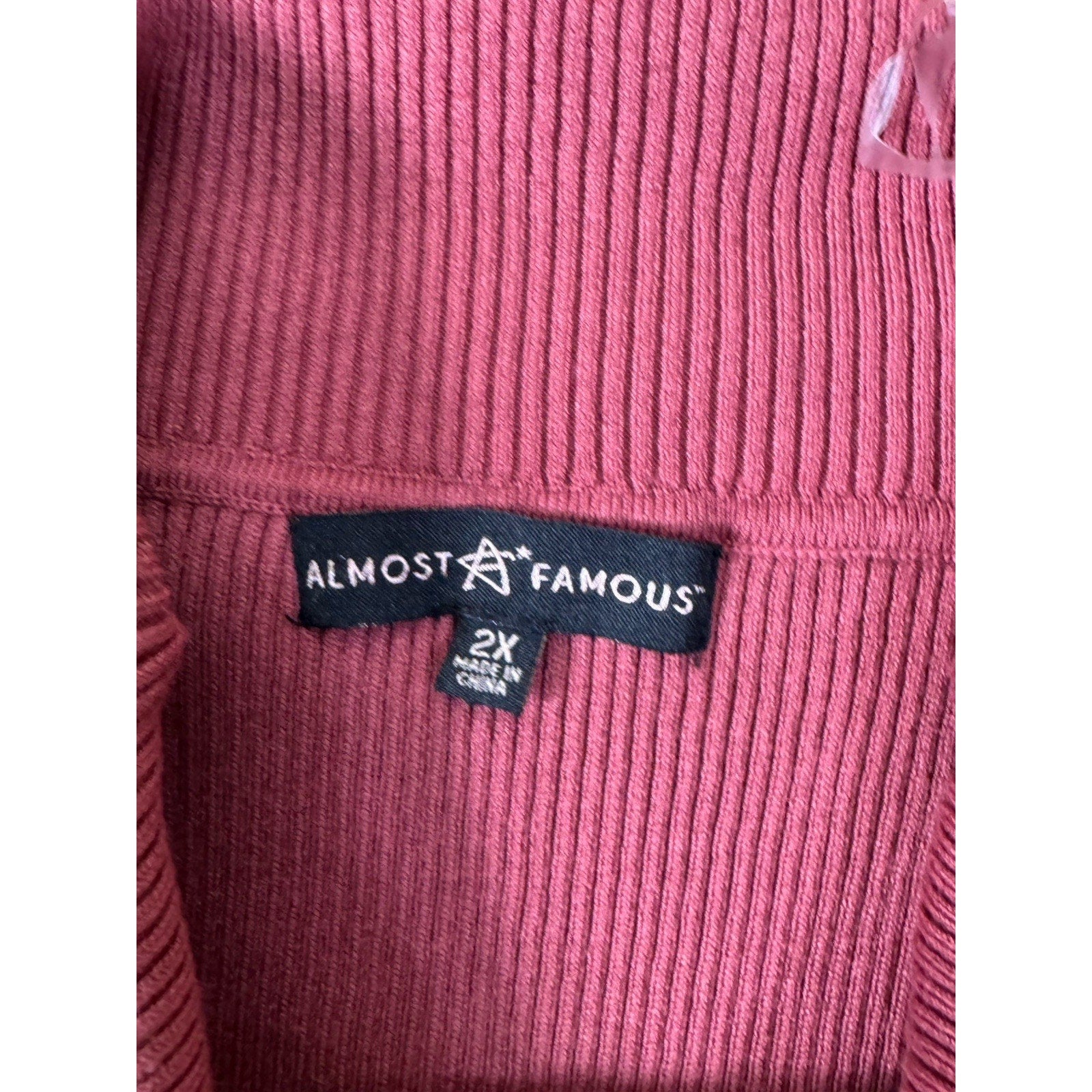 Almost Famous Plum off the shoulder sweater dress size 2X