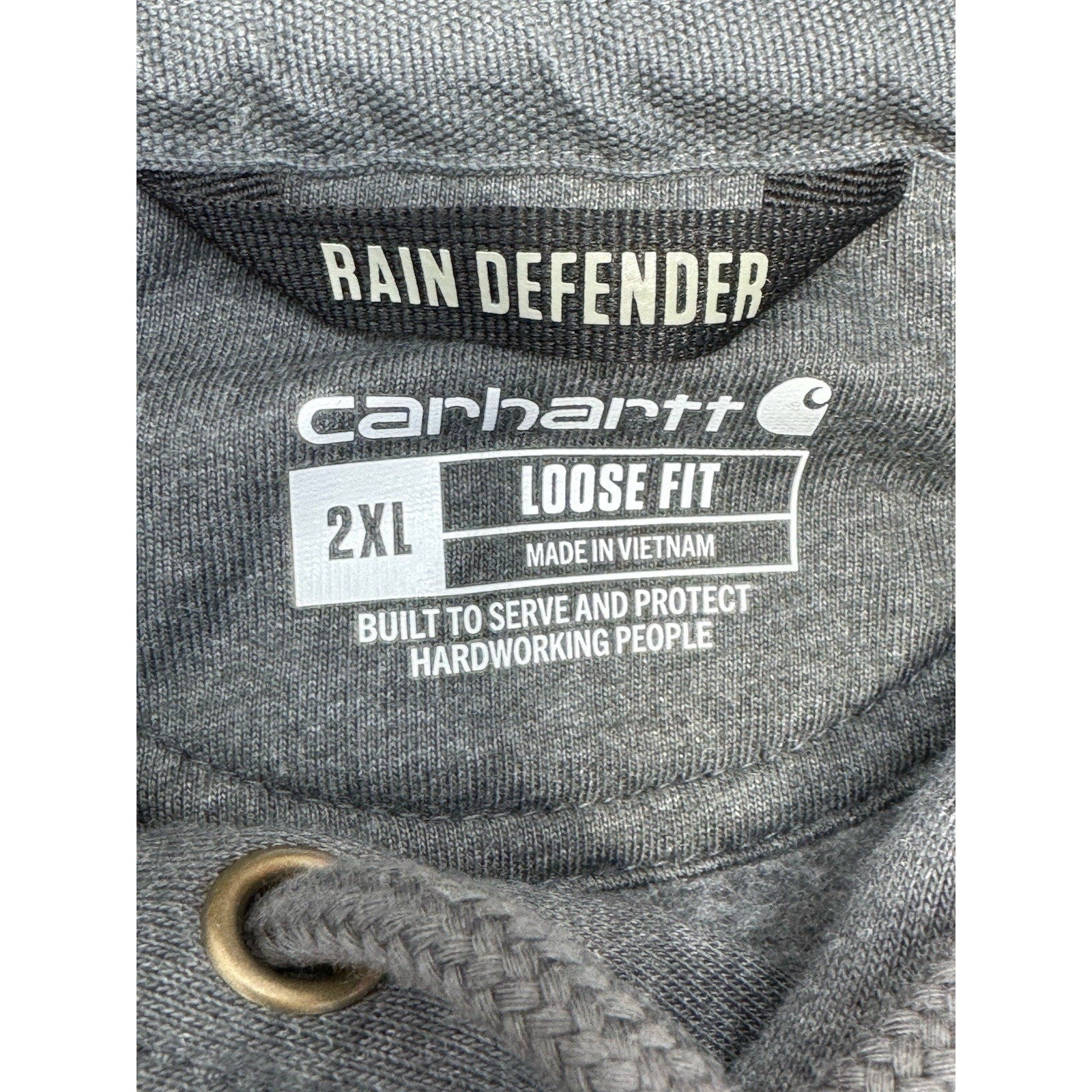 Carhartt Dark Gray Rain Defender Loose Fit Hooded Sweatshirt Men’s Size 2XL NWT