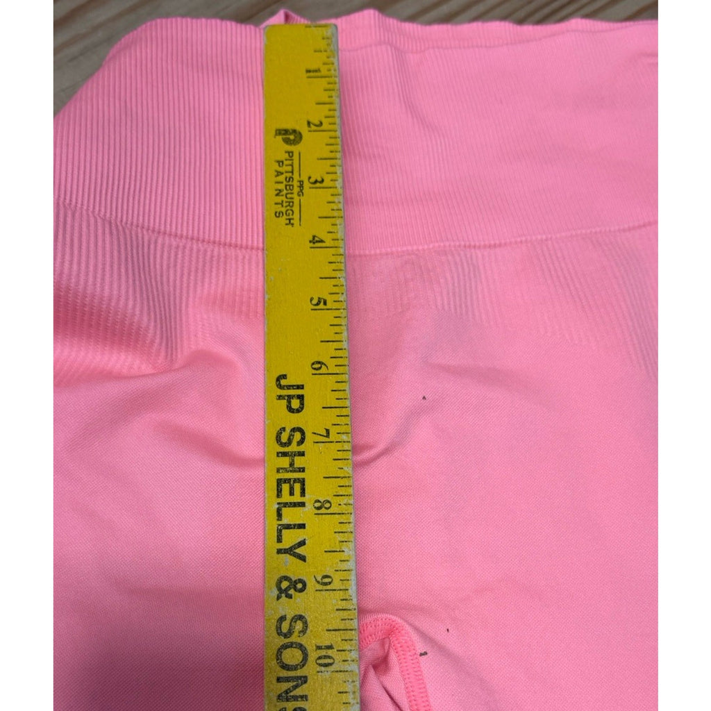 Victoria Secret Pink Cool & Comfy Peach Seamless Leggings Women’s Size Large