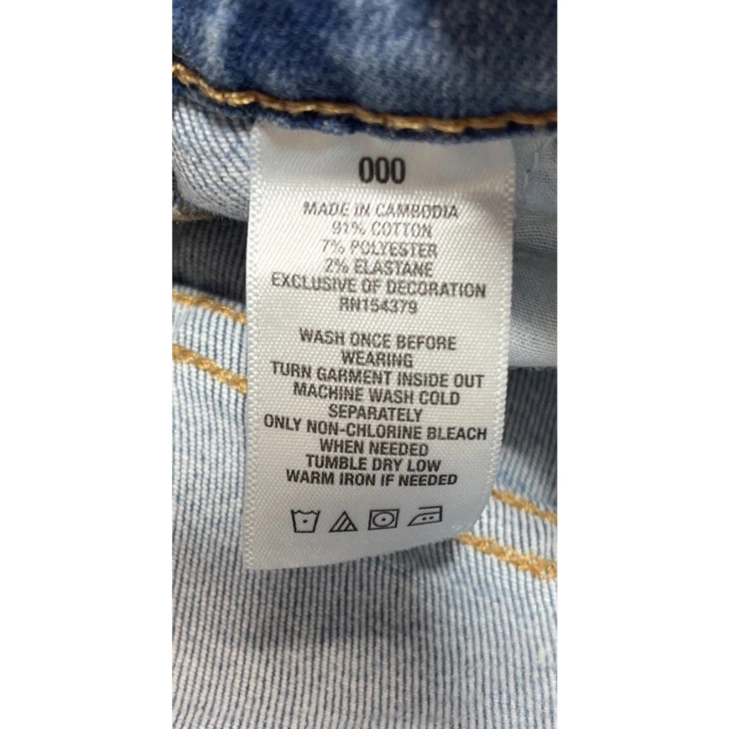 Aeropostale Size 000 Jeans Super High Rise Ankle Jeggings Distressed Destroyed