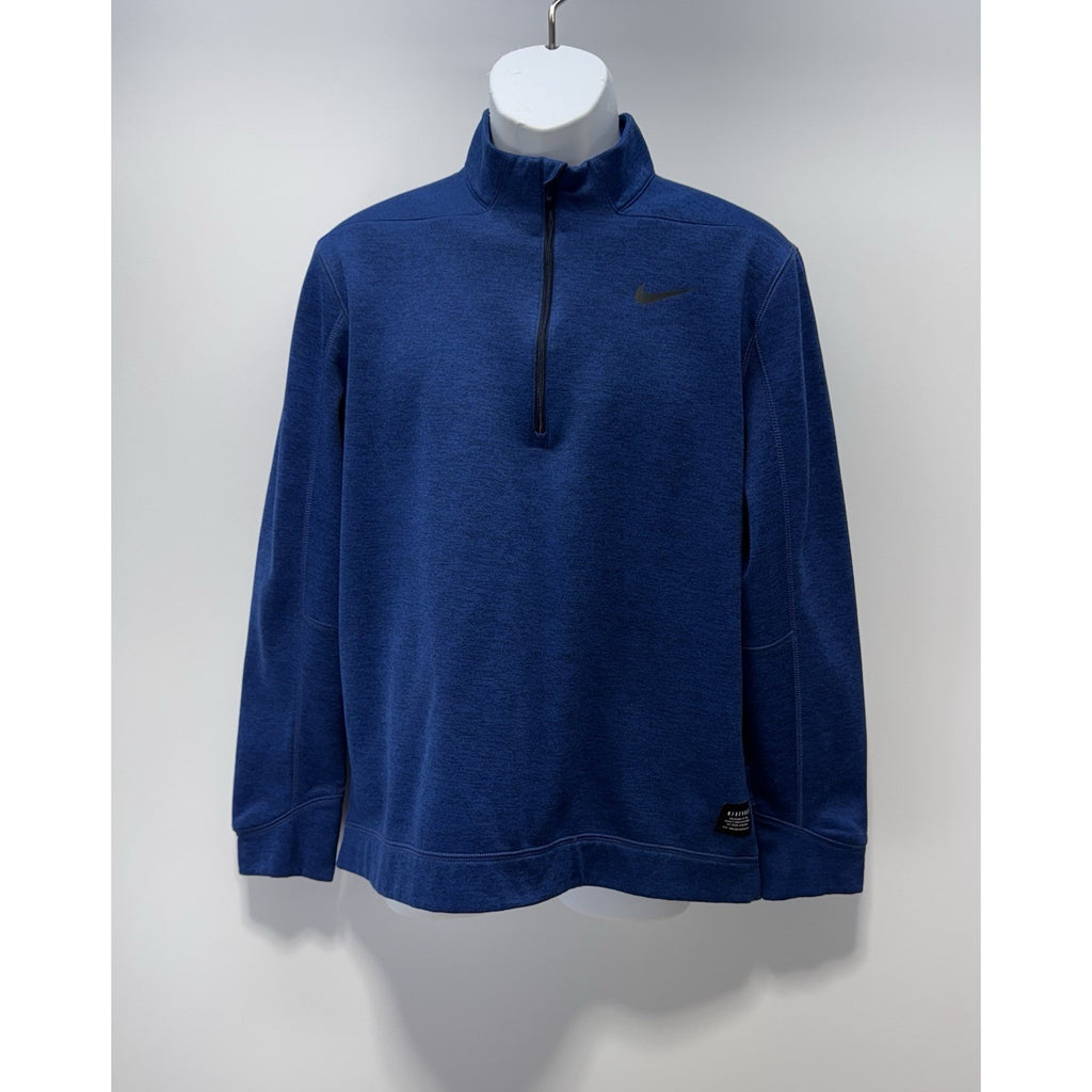 Nike Golf Tour Jacket Blue 1/4 Zip Mock Neck Pullover Men’s Size Large