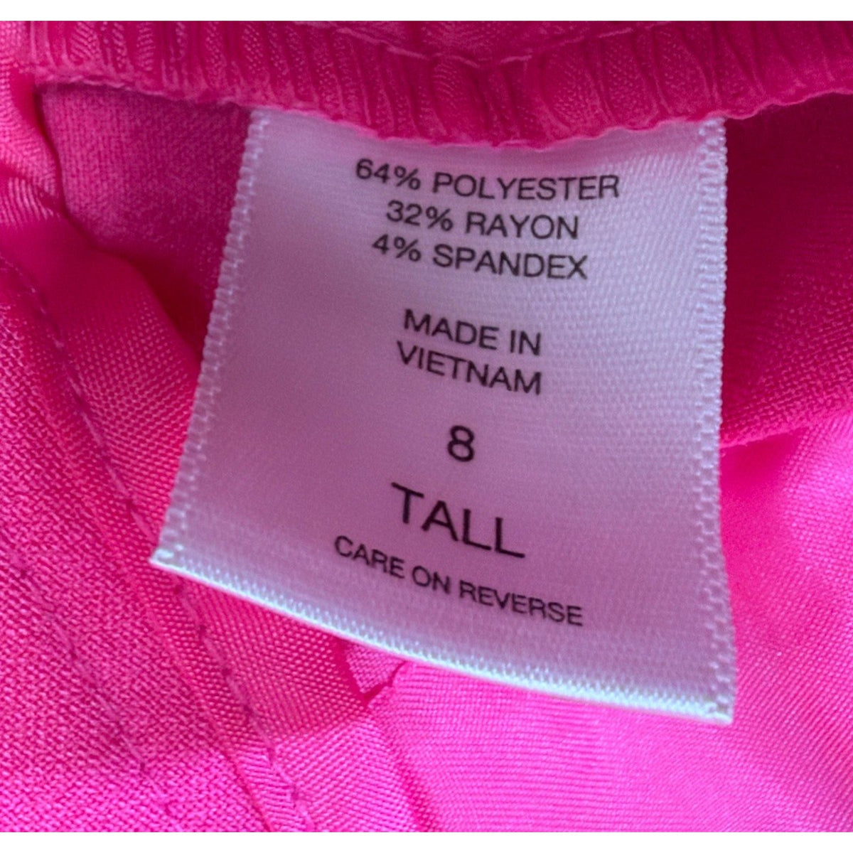New York & Company Barely Boot Pants Pink Modern Fit Stretch 7th Av 8 Tall Nwt