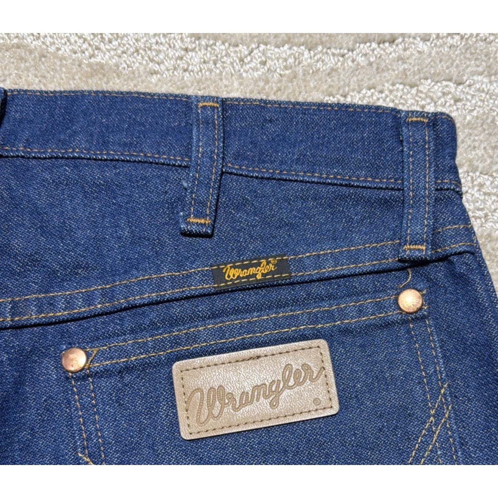 Wrangler 100% Cotton Denim Blue Jeans Cowboy Cut 13MWZ Mens Size 30x32 NWOT