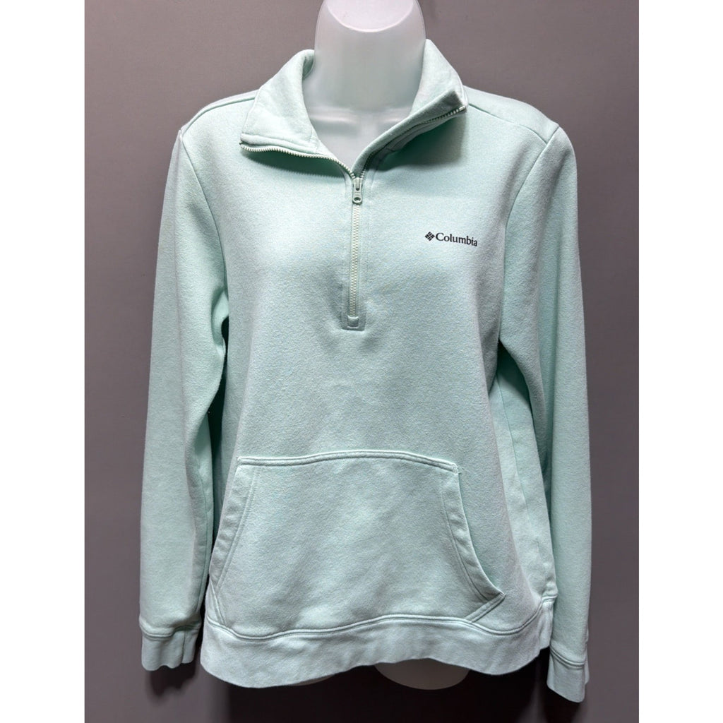 Columbia Trek French Terry 1/2 Zip Women Long Sleeve Pullover Boxy Medium