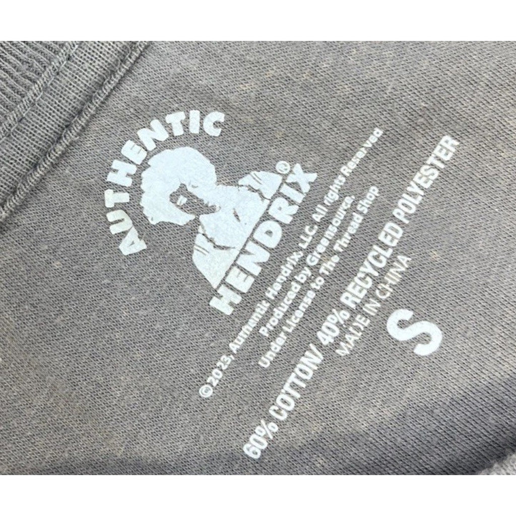 Licensed Authentic Jimi Hendrix Sweatshirt Tan SZ M