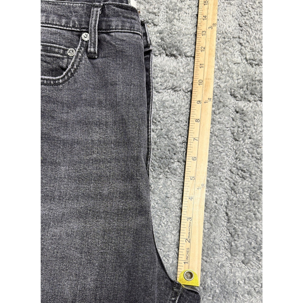 Free People We the Free Women Jeans Denim Raw Hem Curvy Flare High Rise Boho 30