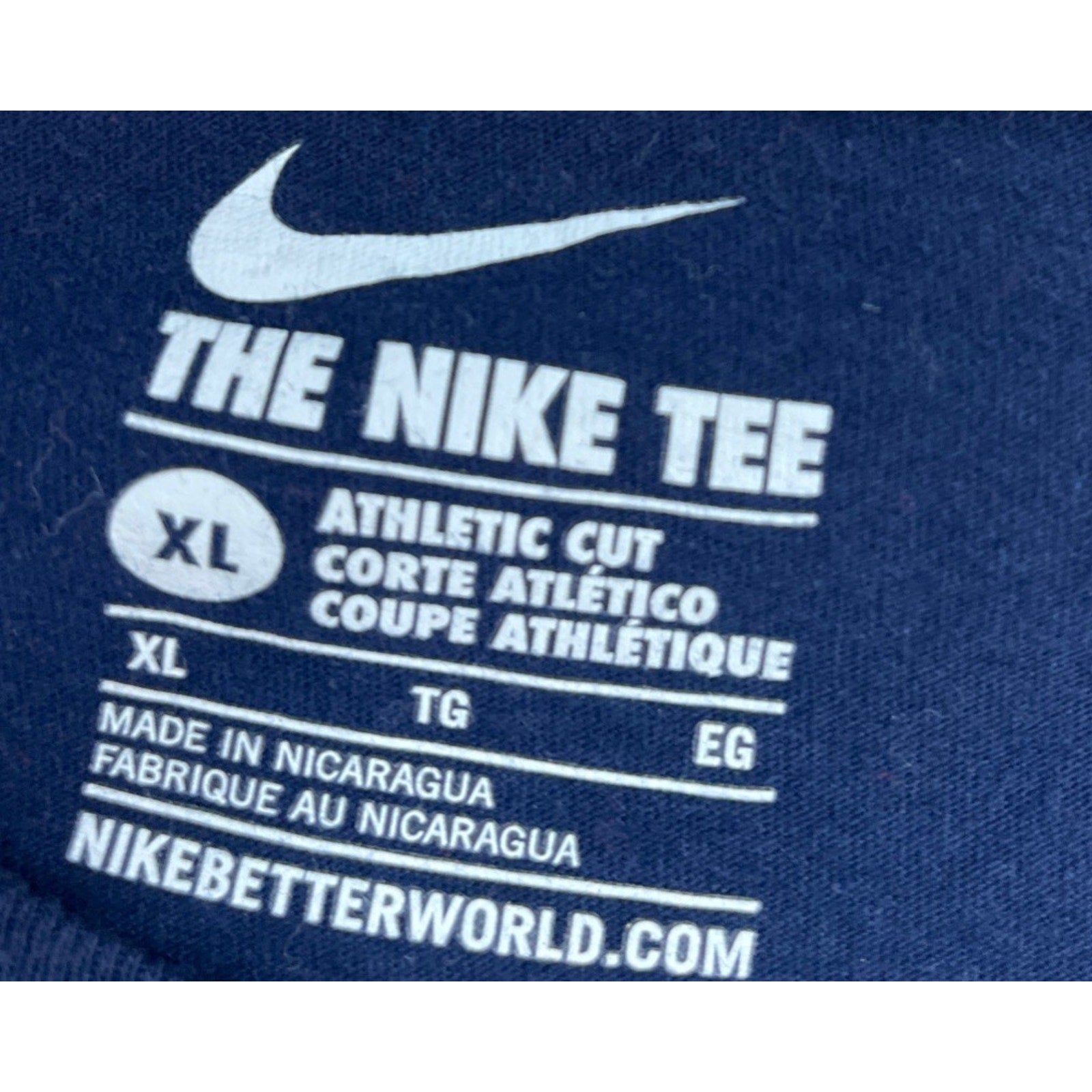 Nike Shirt Mens XL Blue 247 365 Just Do It Athletic Training Outdoors