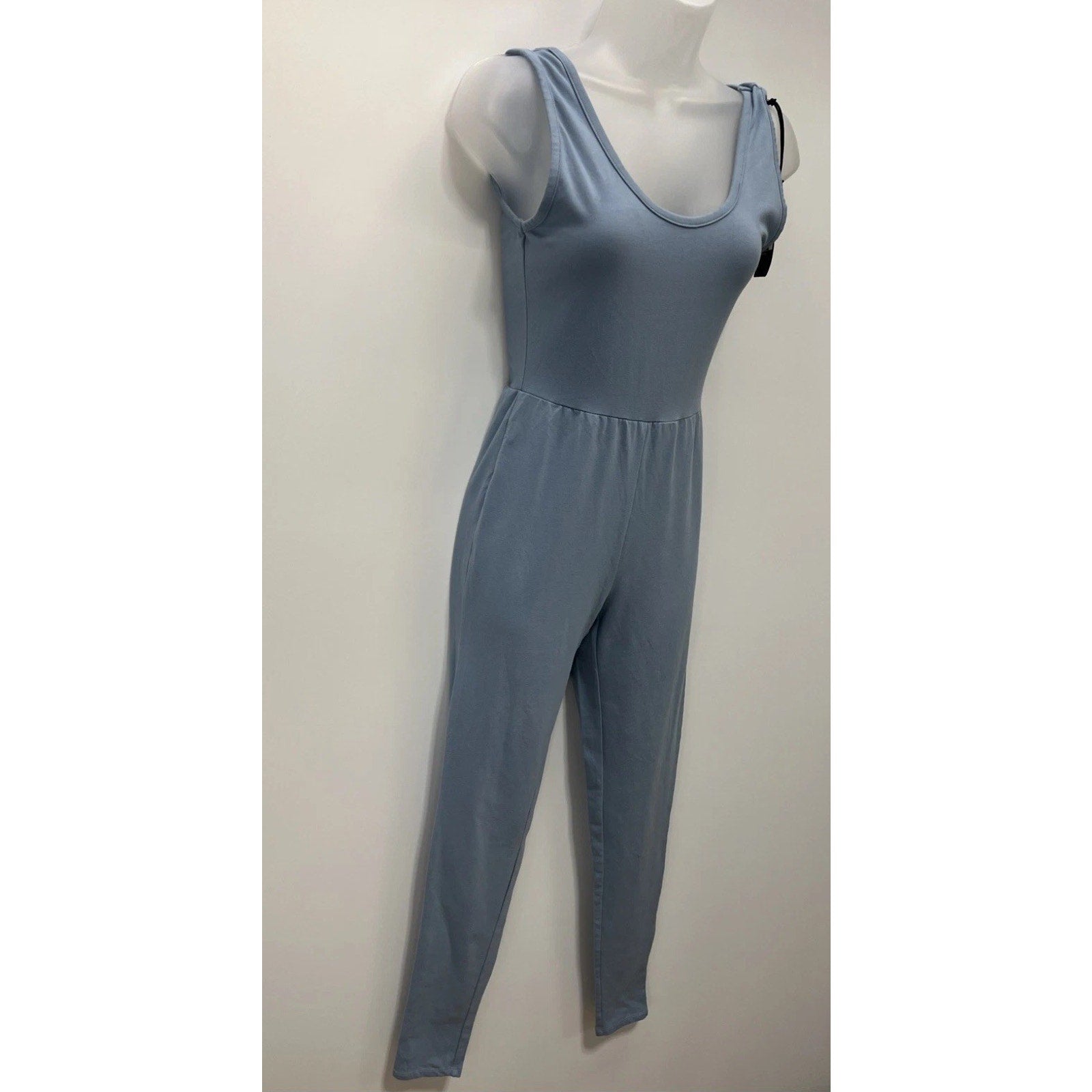 NWT CHASER Blue SleevelessComfy Jogger Jumpsuit Medium