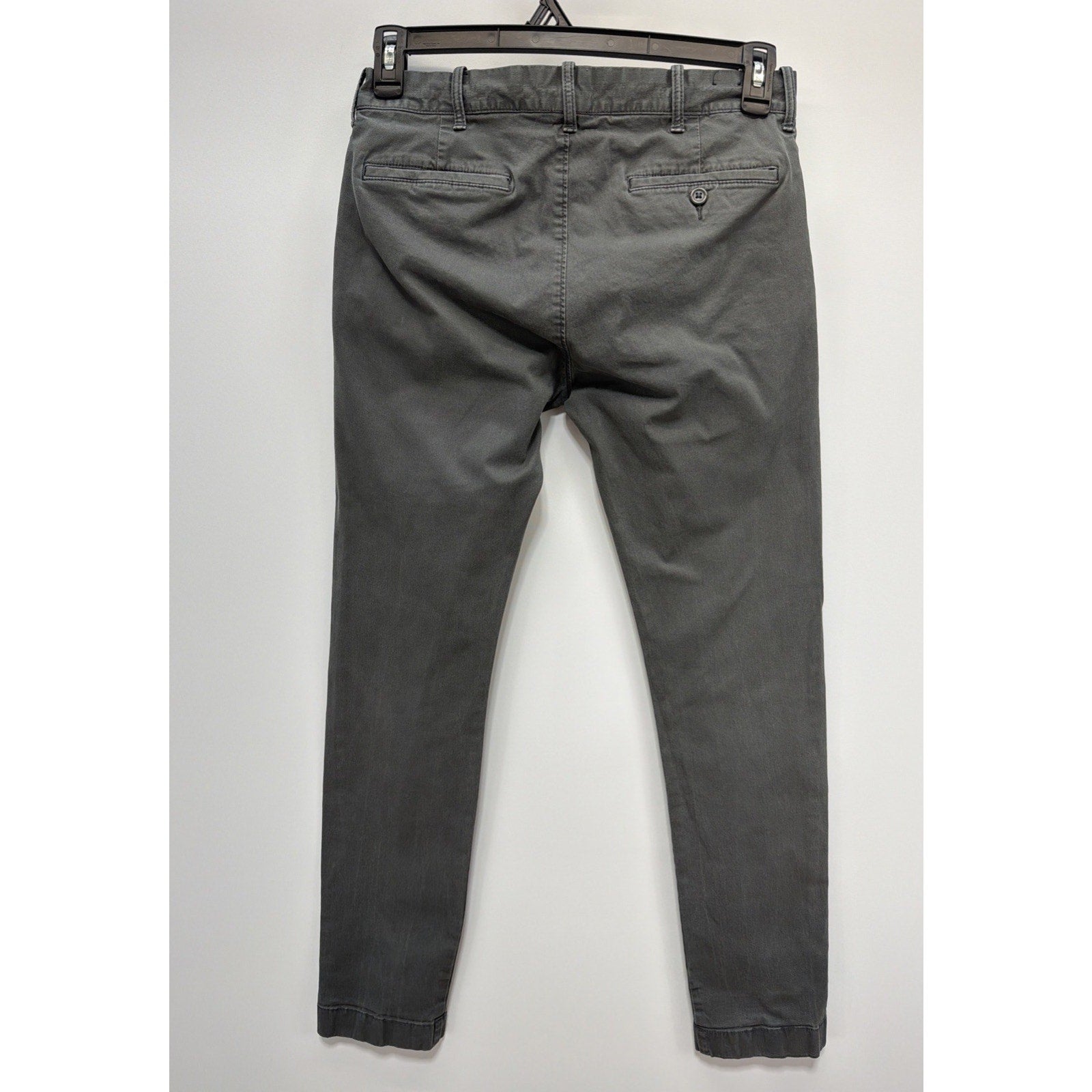 J Crew The Driggs Mens 30X32 Gray Flex Chino Flat Front Casual Preppy Pants