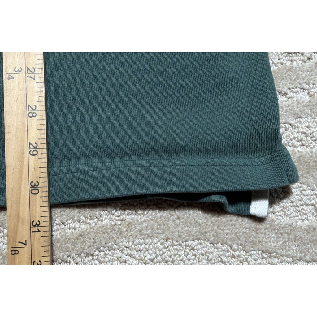 Vintage J Crew Sweater Mens XL 1/4 Zip Green Terry Pullover Y2K