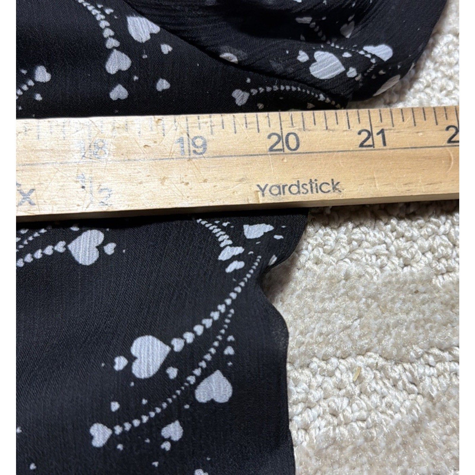Ann Taylor Loft Blouse Womens Small Lined Long Sleeve Black Floral Ruffle BOHO