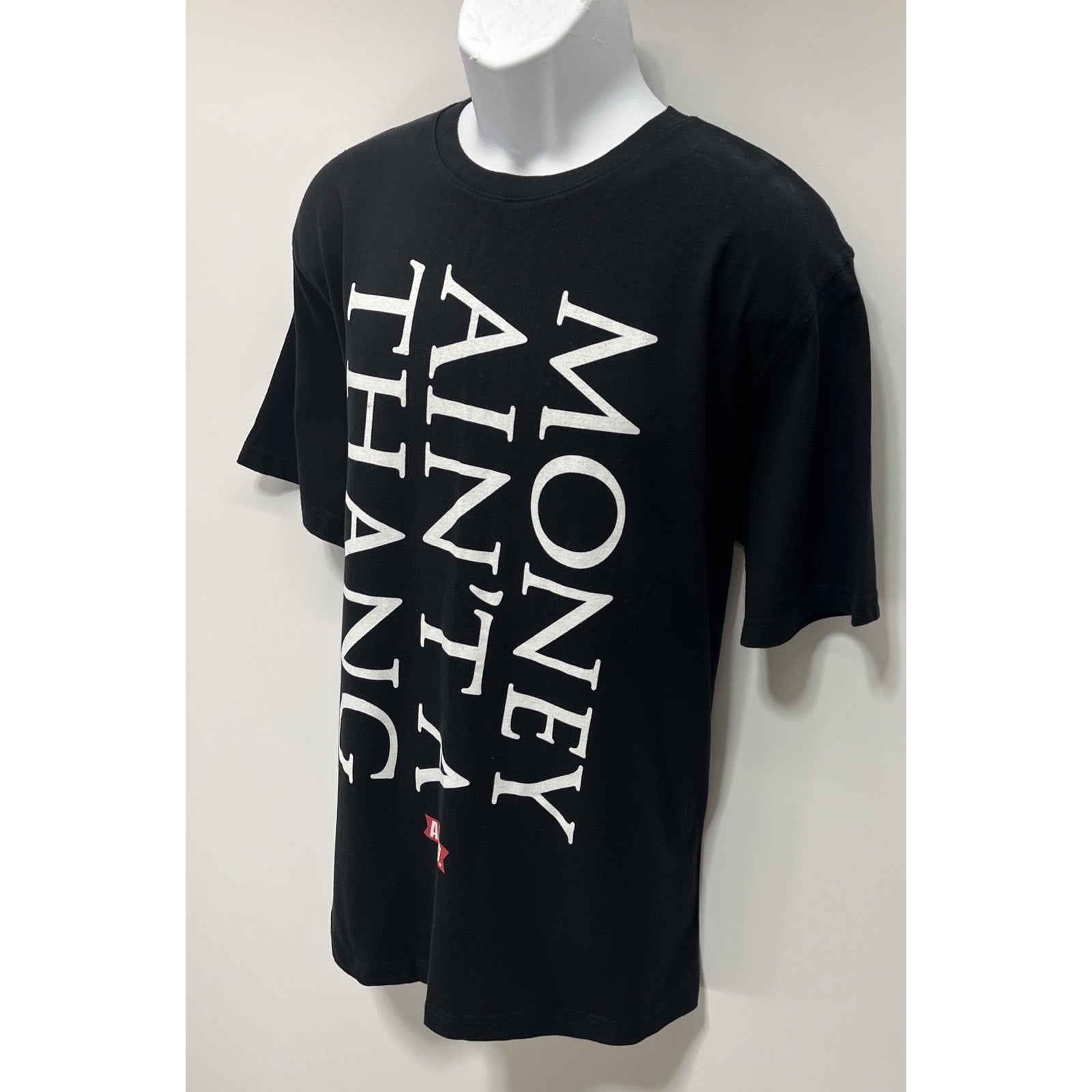 AKOO Brand Black And White Graphic Money Ain’t A Thing T-Shirt Size XL