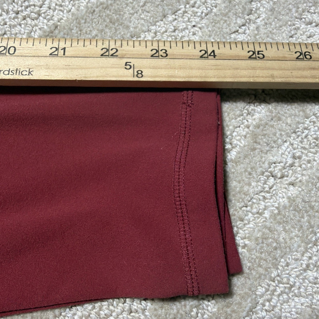 ZYIA Active Maroon Unity High Rise Leggings Size 7/8 Size 6-8 NWT