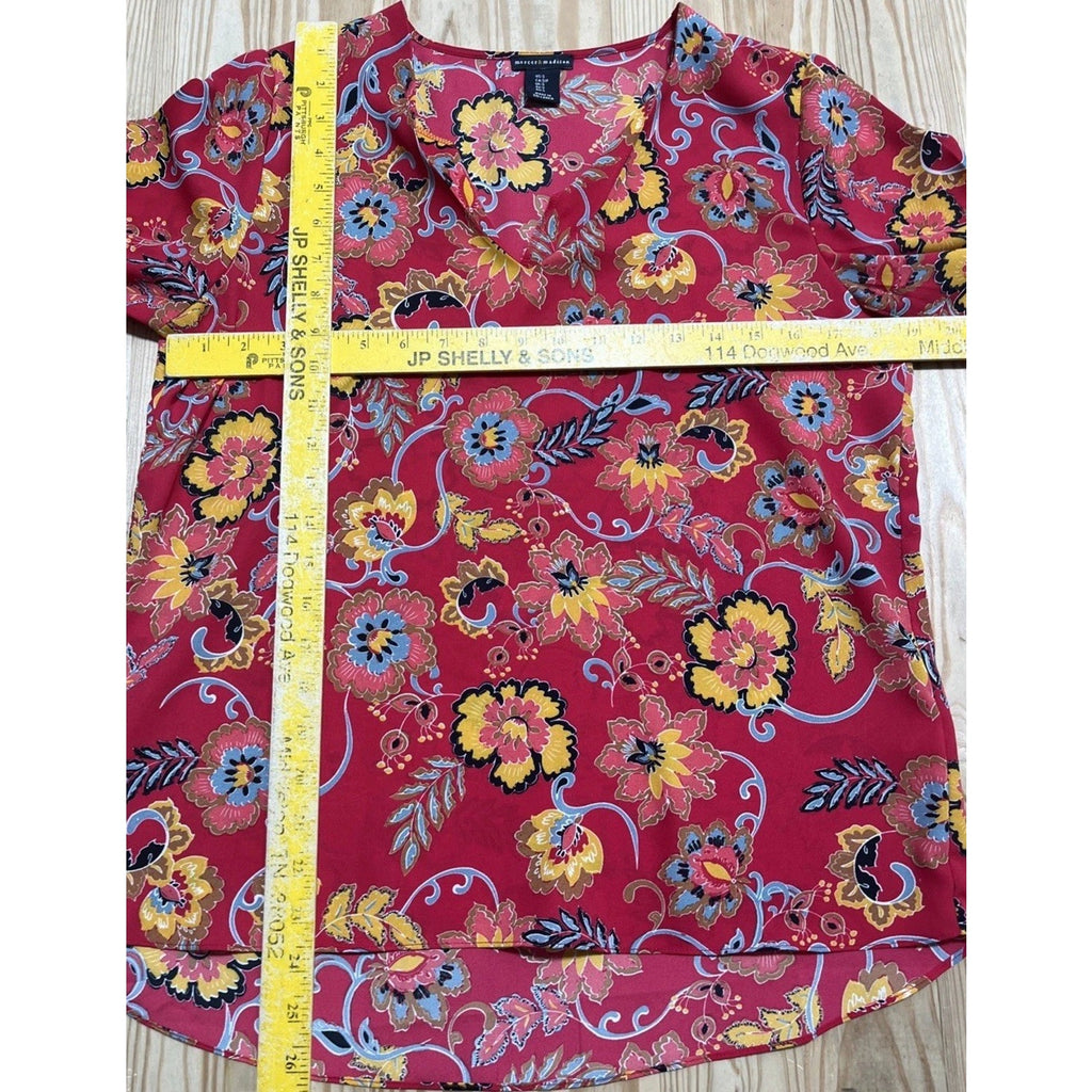 Mercer & Madison Womans Floral Blouse Size Small Peasant Boho Chic Tunic Fairy