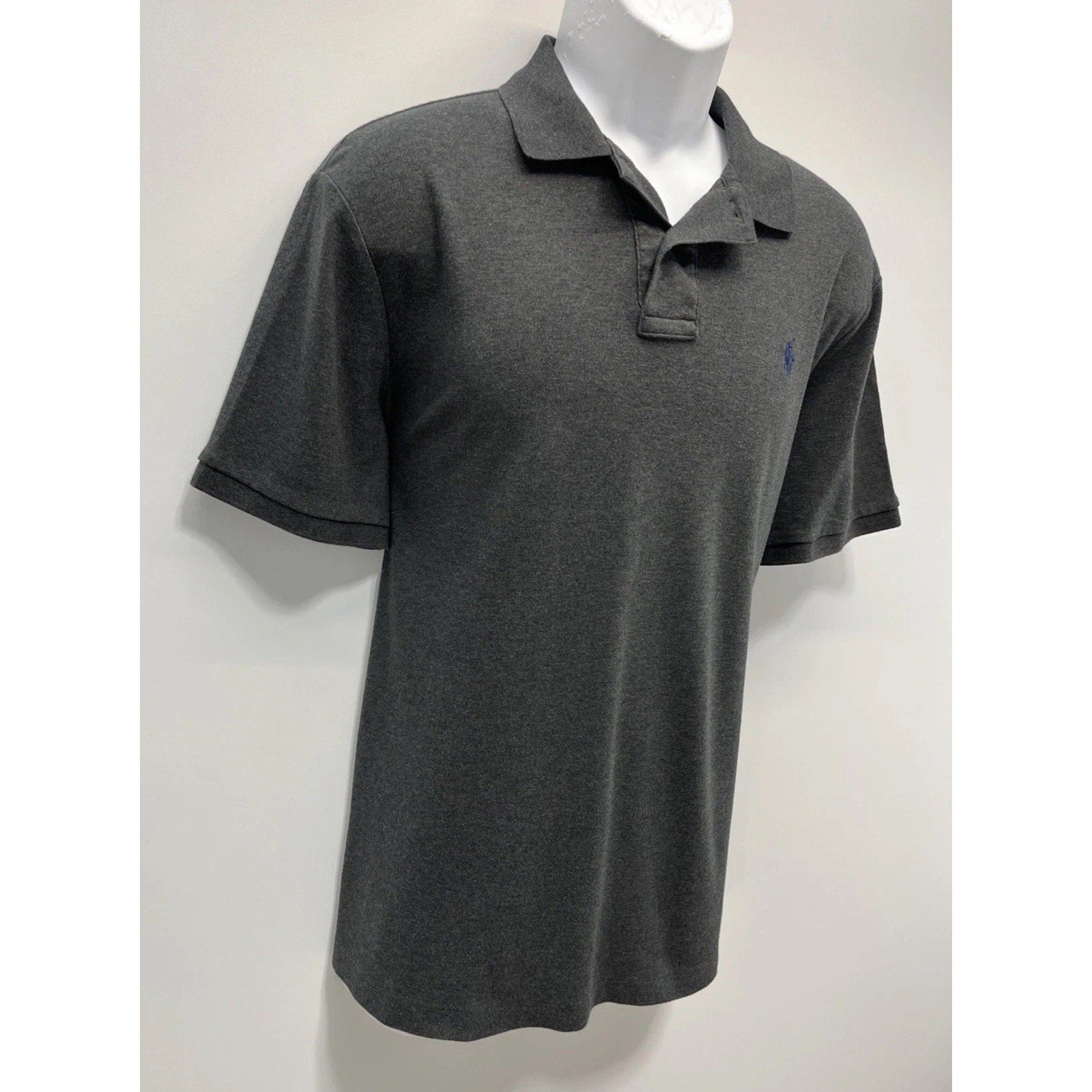 Polo Ralph Lauren Large Classic Fit Polo T-shirt Grey Short Sleeve