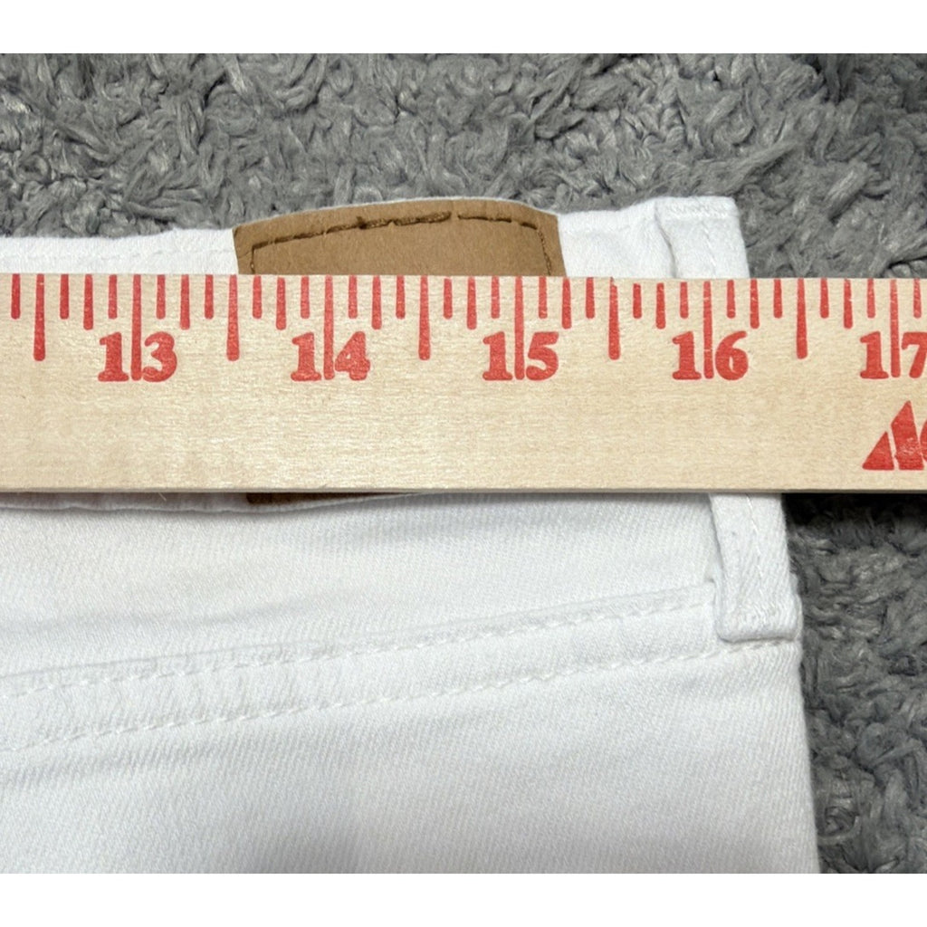 DENIZEN Levis womens Mid rise jegging size 15/32 stretch solid white denim