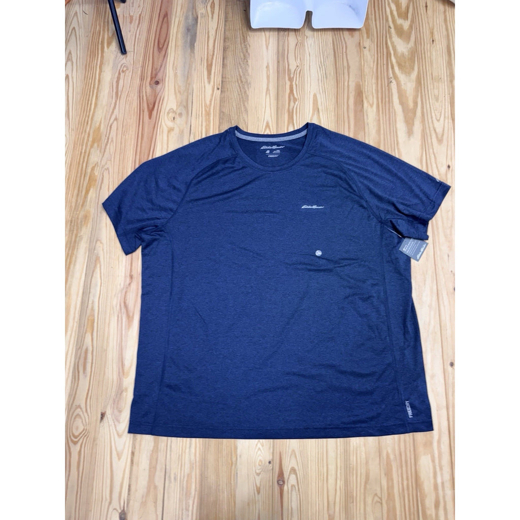 NEW Eddie Bauer Men's Adult Sz 2XL T-Shirt Freedry Resolution Tee Atlantic