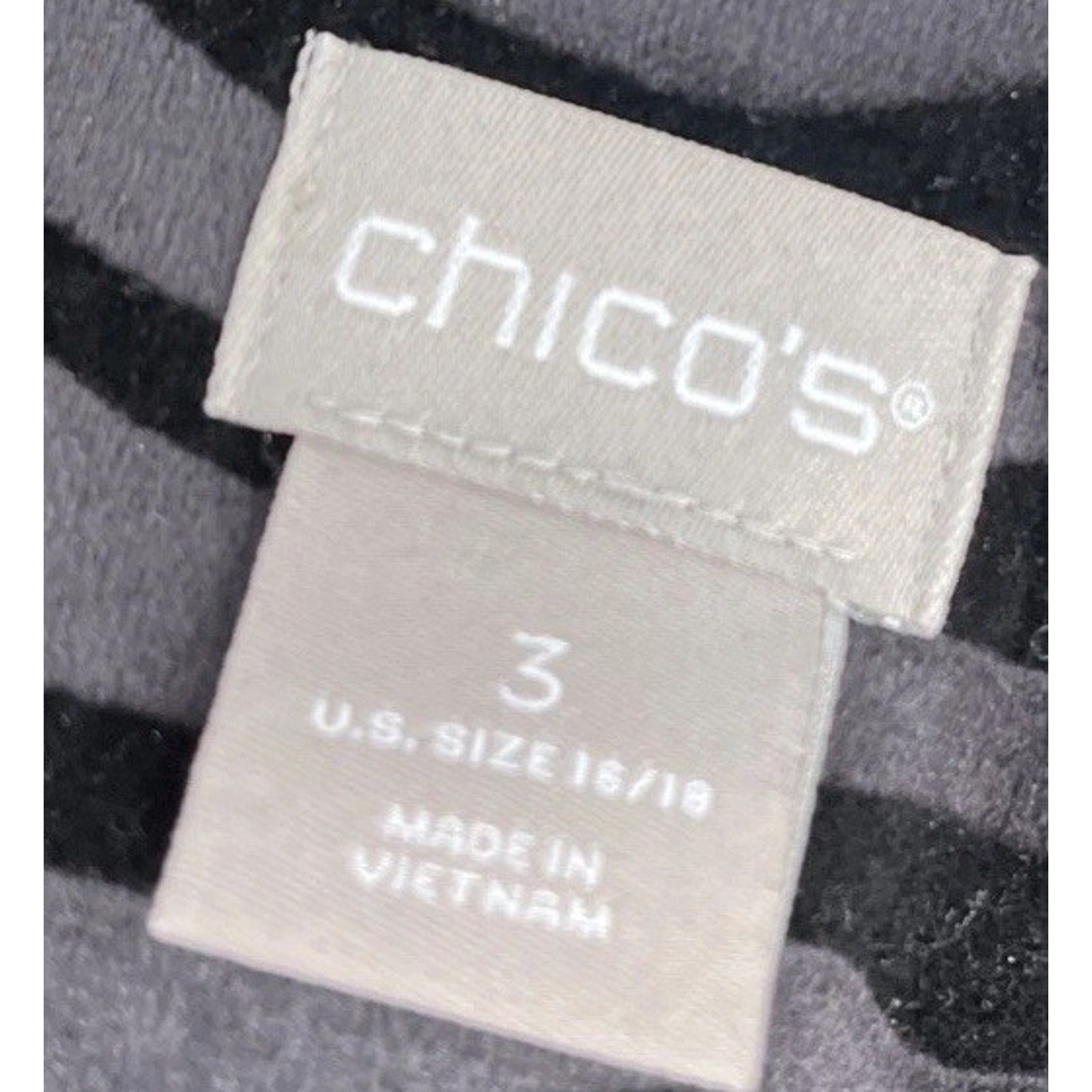 CHICO'S BLACK EMBOSSED ZEBRA PRINT VELVET JACKET SIZE 3 NWT
