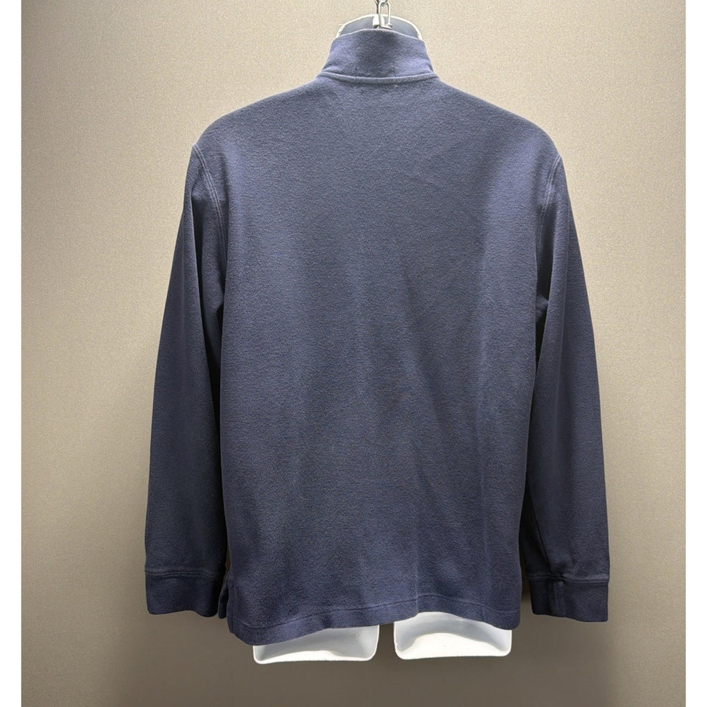 Polo Ralph Lauren estate rib Men 1/4 Zip Sweater Size Small Navy Blue Cotton