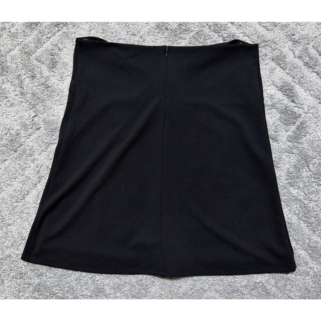 Express Black Mini Skort Women XL NWT Stretch Hidden Shorts Zip Back Career $68