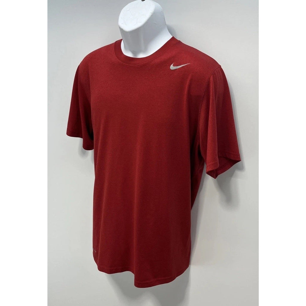 Nike Shirt Tee Men's Sz Large Dri Fit Tshirt Short Sleeve Heather Red
