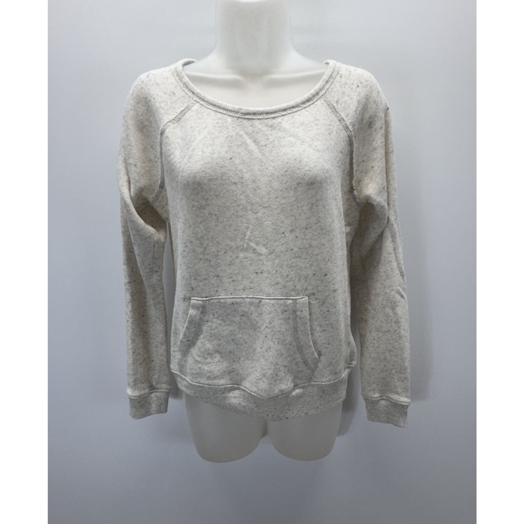 Mossimo Supply Athletic Fit Heather Gray Medium Long Sleeve Crew Neck Pocket