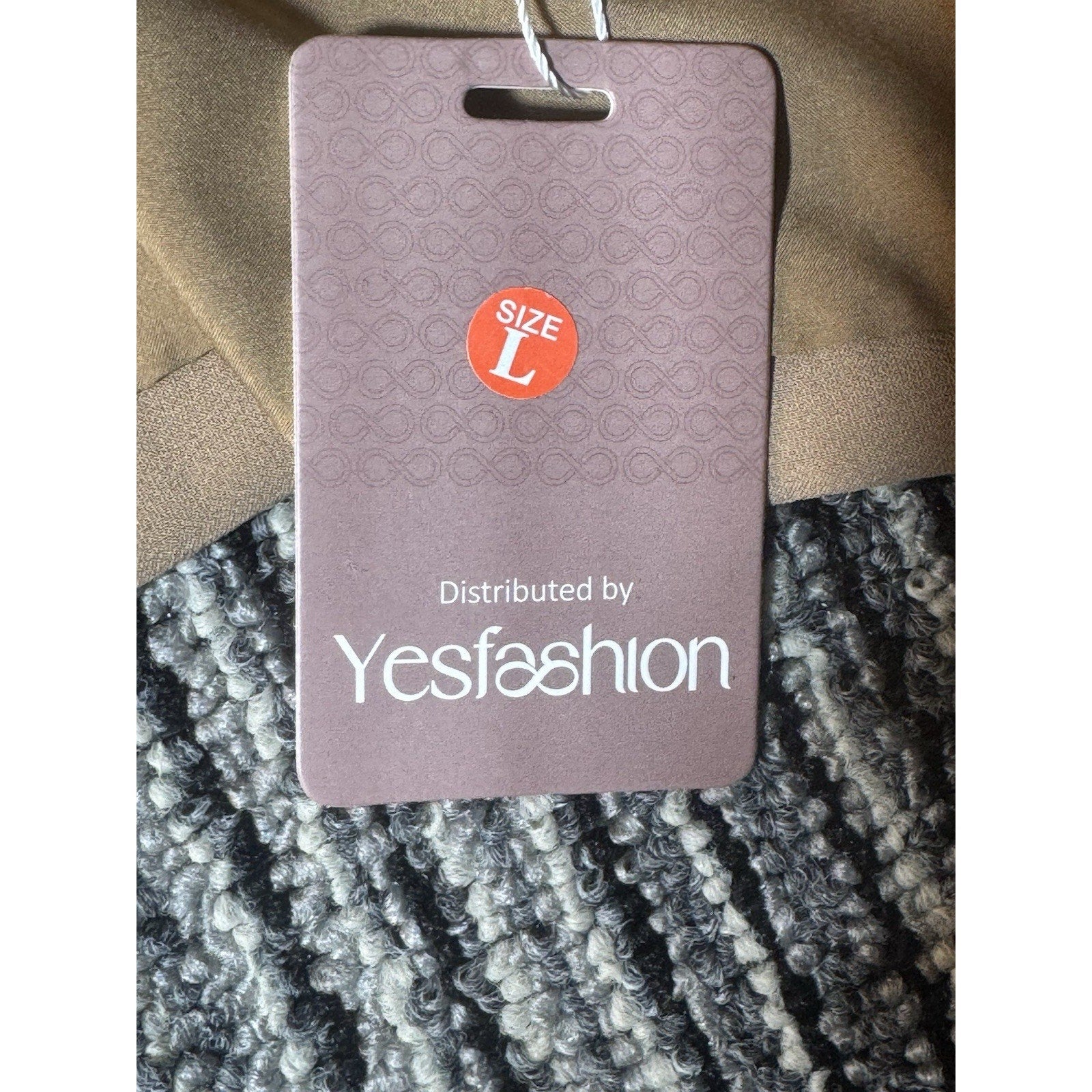 Yesfashion Womens Blazer L Camel Tan Open Front Draped Jacket NWT Lightweight