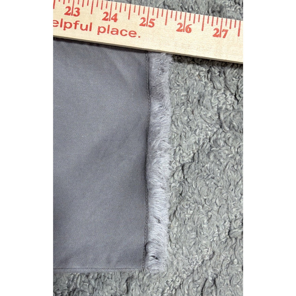 Loft Women's Mid Rise Girlfriend Chino Pants in Gray Raw Hem size 6 33x26