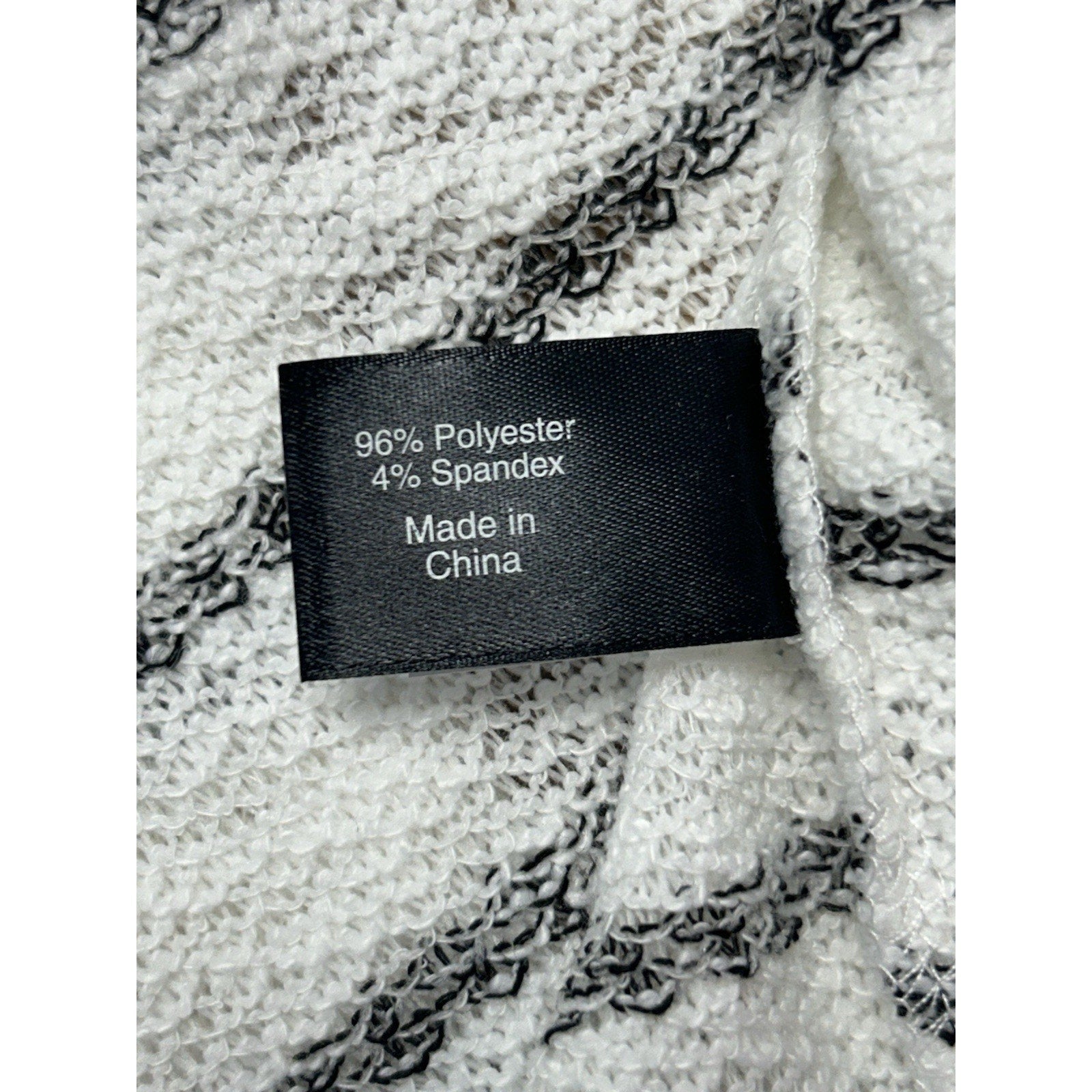 NWT Lane Bryant Open Front Cardigan White And Black 22/24 Long Duster Sweater.