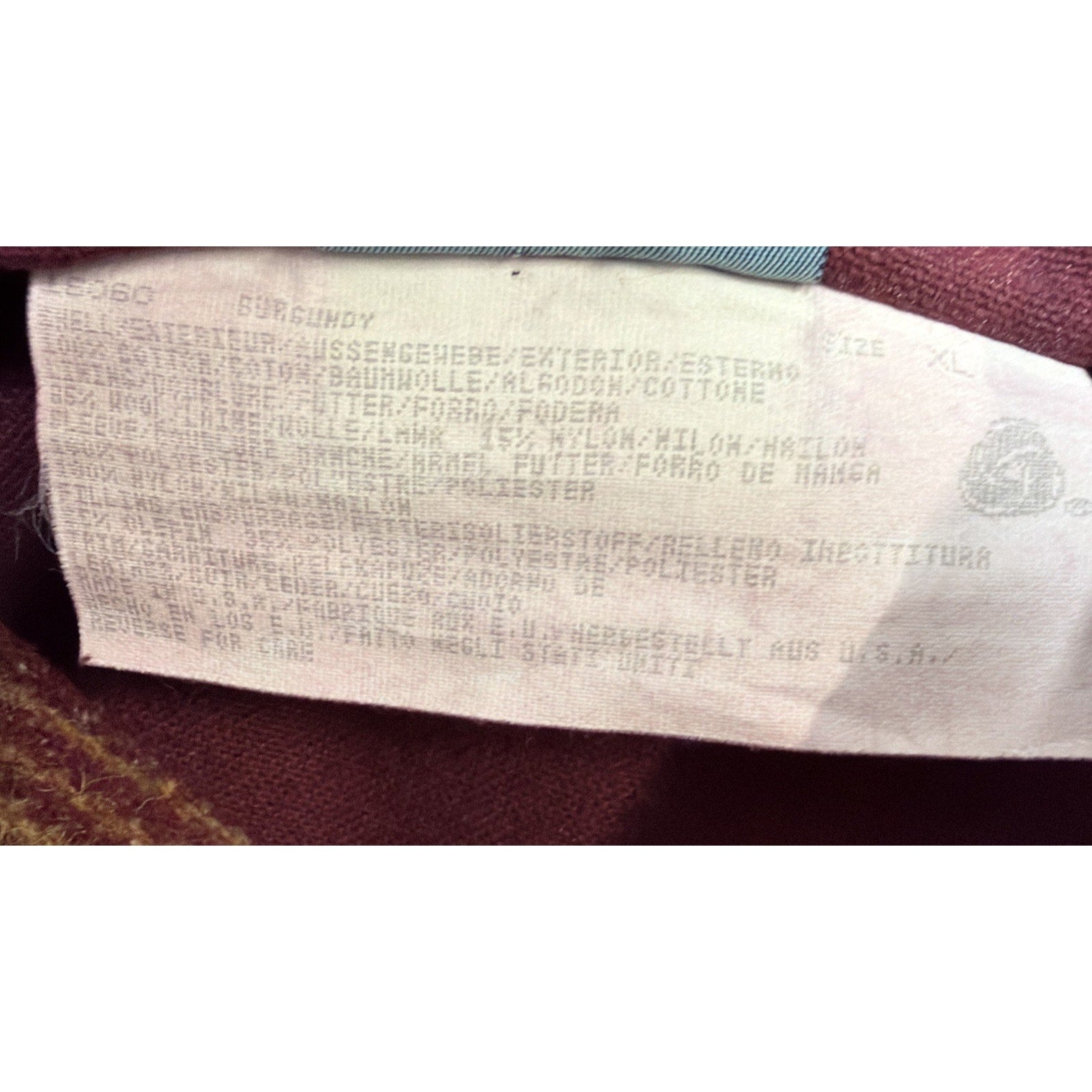 Vintage Woolrich Made USA Aztec Blanket Wool Lined BarnChore Canvas Jacket XL