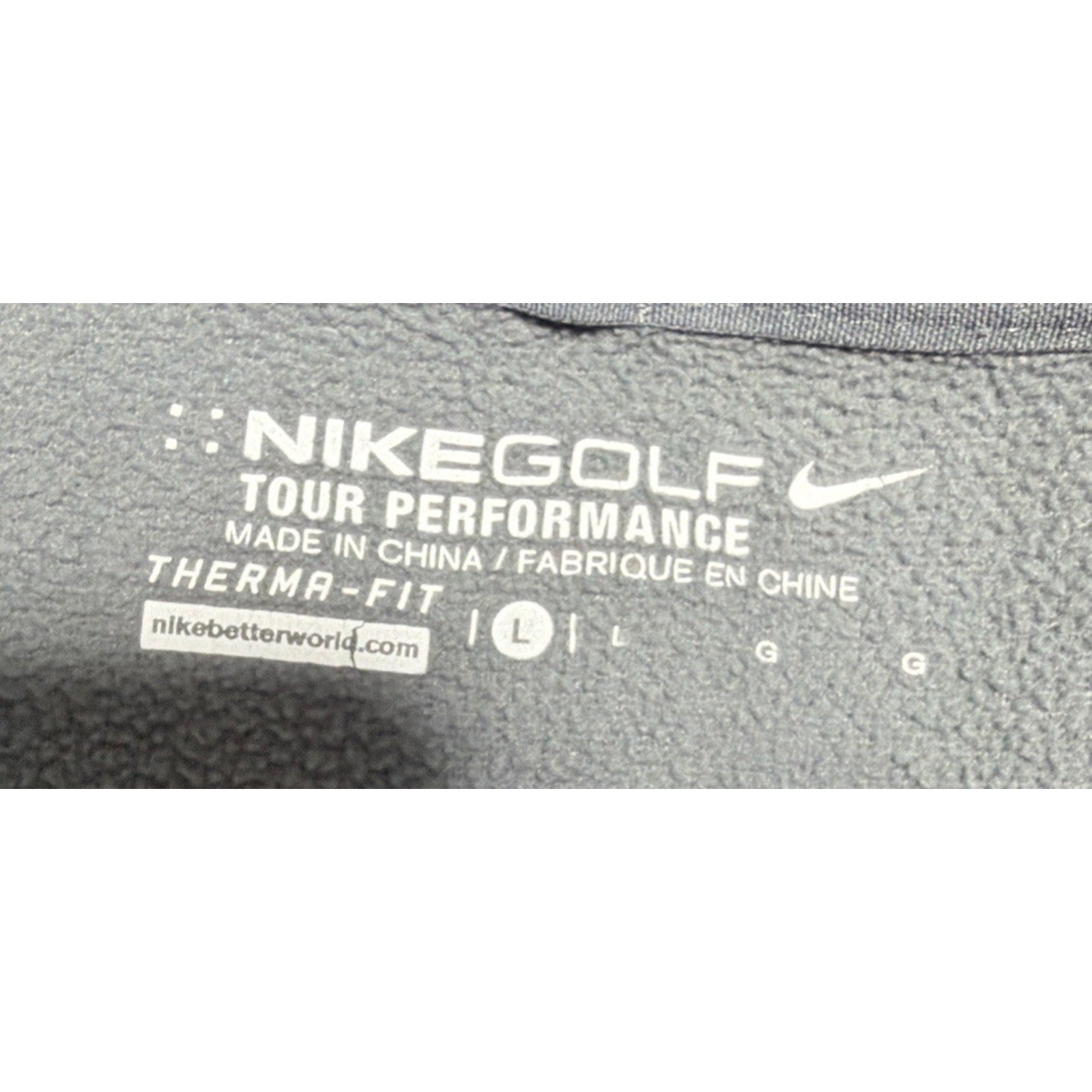 Louisville Cardinals Nike Tour Performance Golf 1/4 Zip NCAA Gray Mens Size L