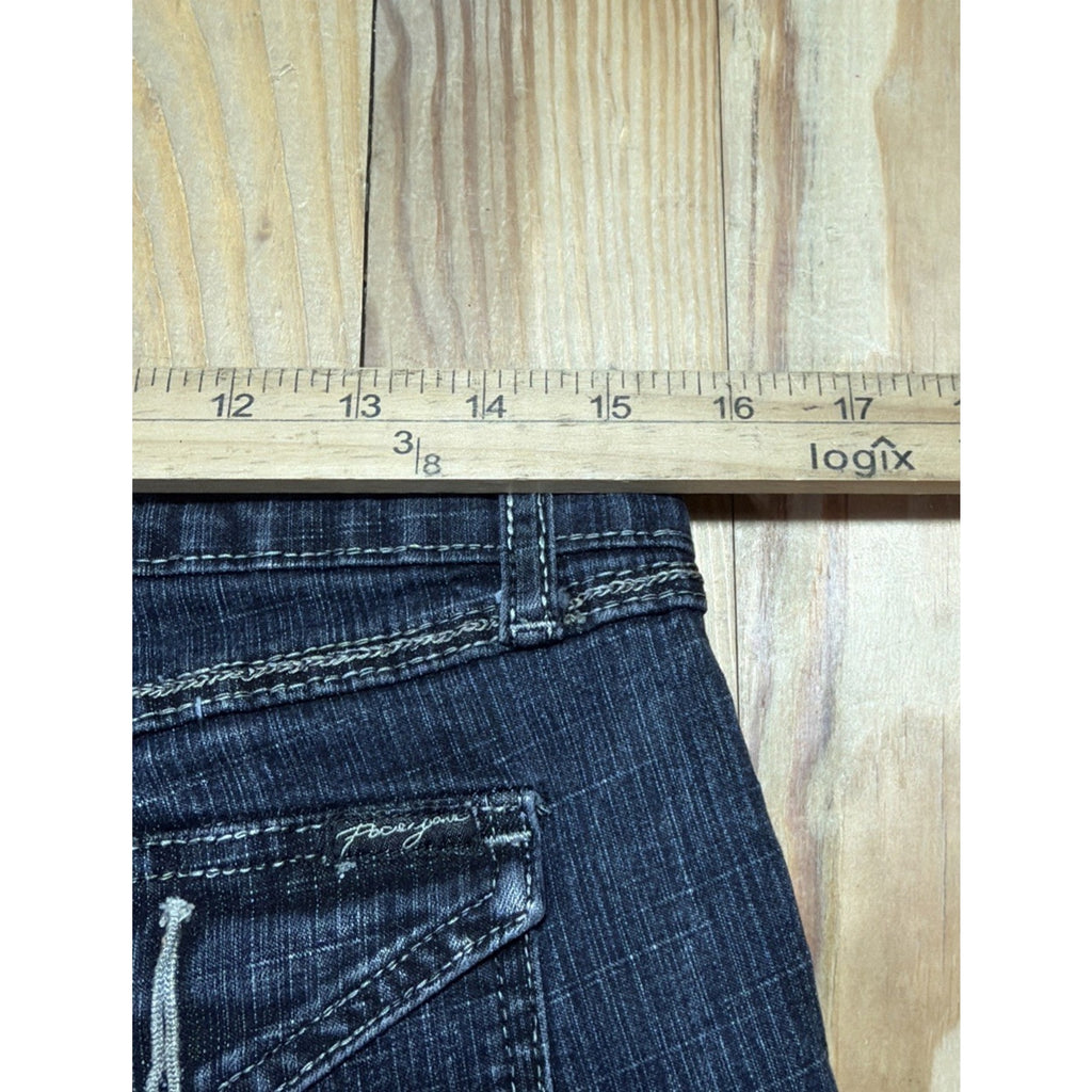 Vtg 90s Y2K Paco International Embroidered Spell Out Jeans Skater Straight Sz 15