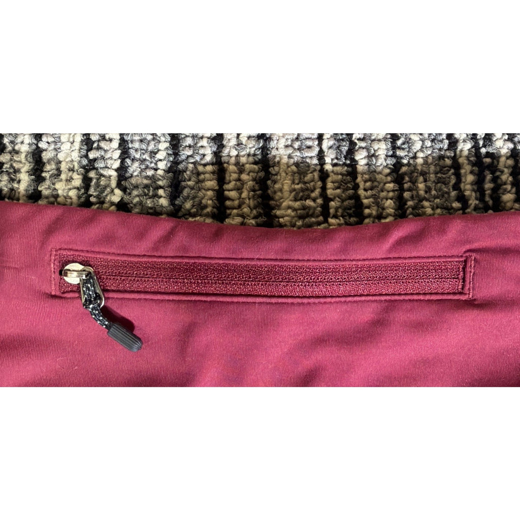 LULULEMON PACE RIVAL CROP LEGGINGS WOMENS 4 RUBY WINE CROPPED 22" BURGUNDY LULU