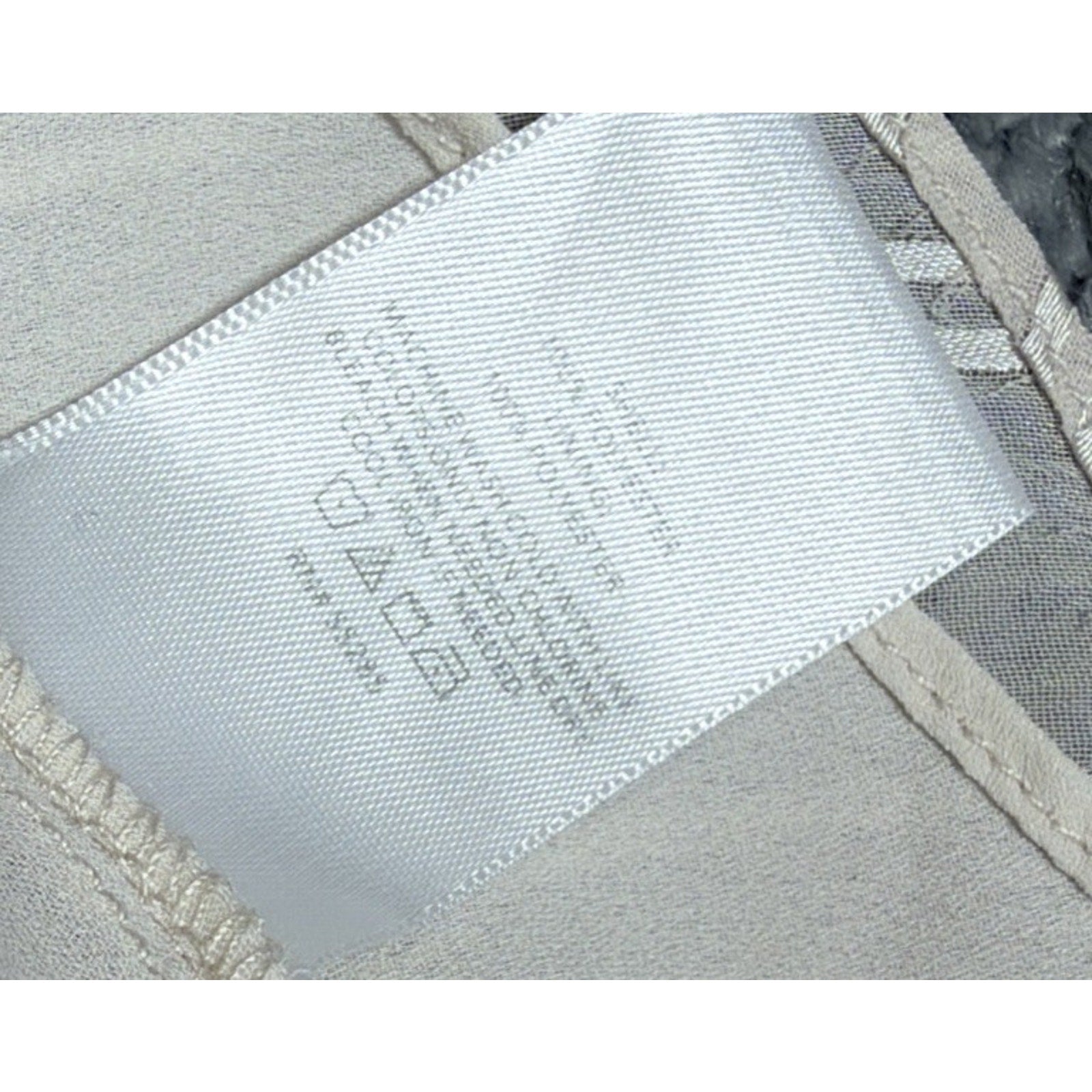 Express Women’s Smock Waist Blouse Size L Lined Beige Career Lagenlook Whimsy