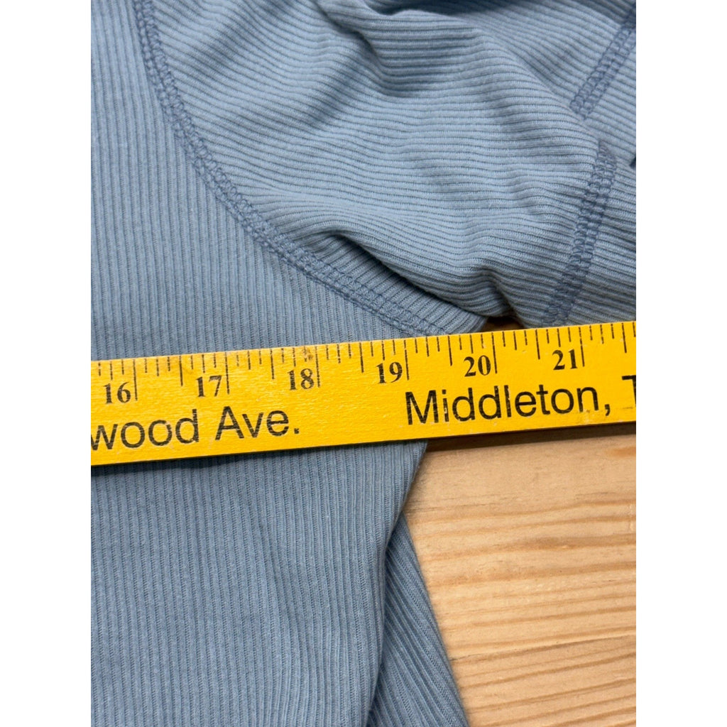 Teddi Women’s Light Blue Striped PL Shell Embroidered Beach