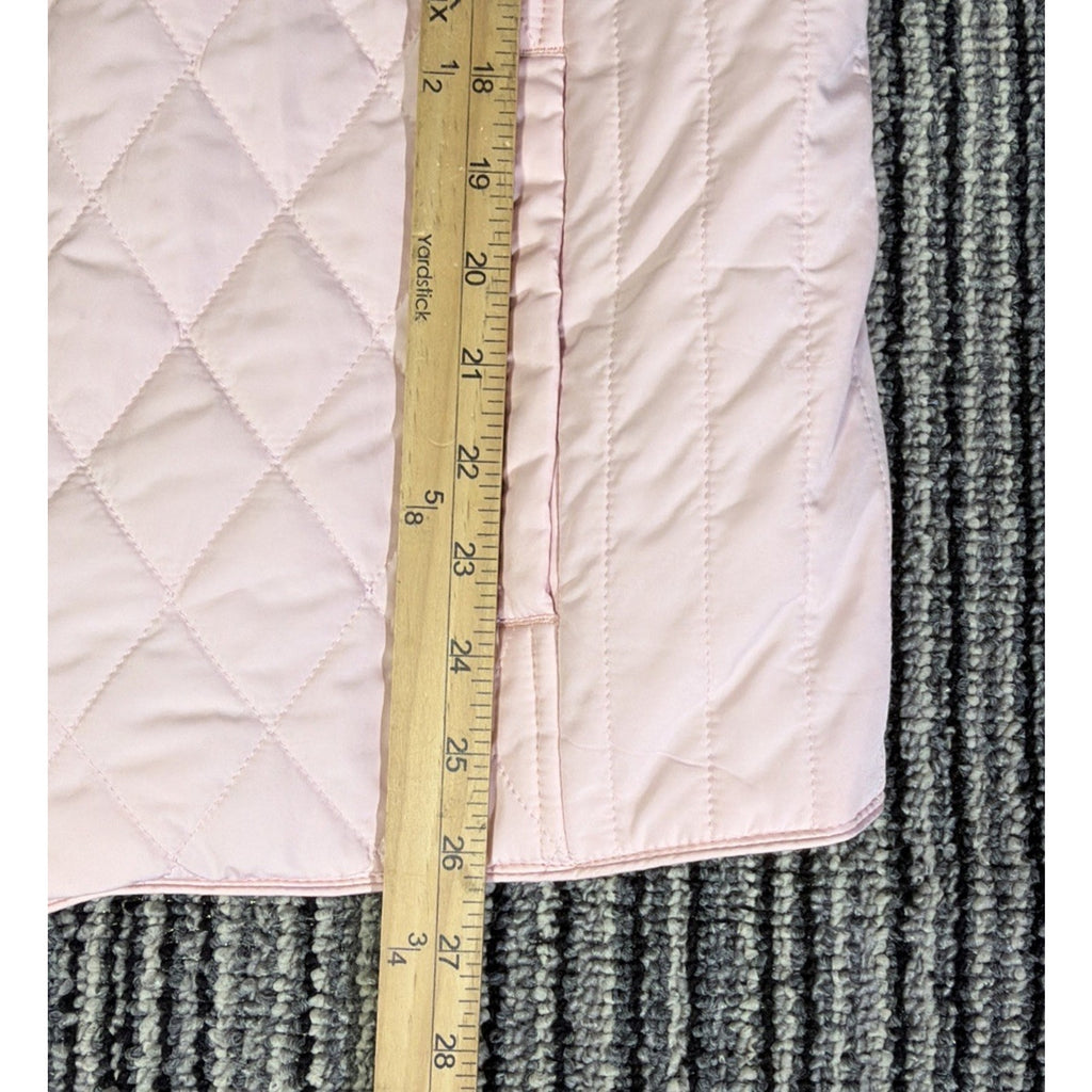 Talbots Women’s Light Pink Quilted Lightweight Puffer Vest Full Zip Large