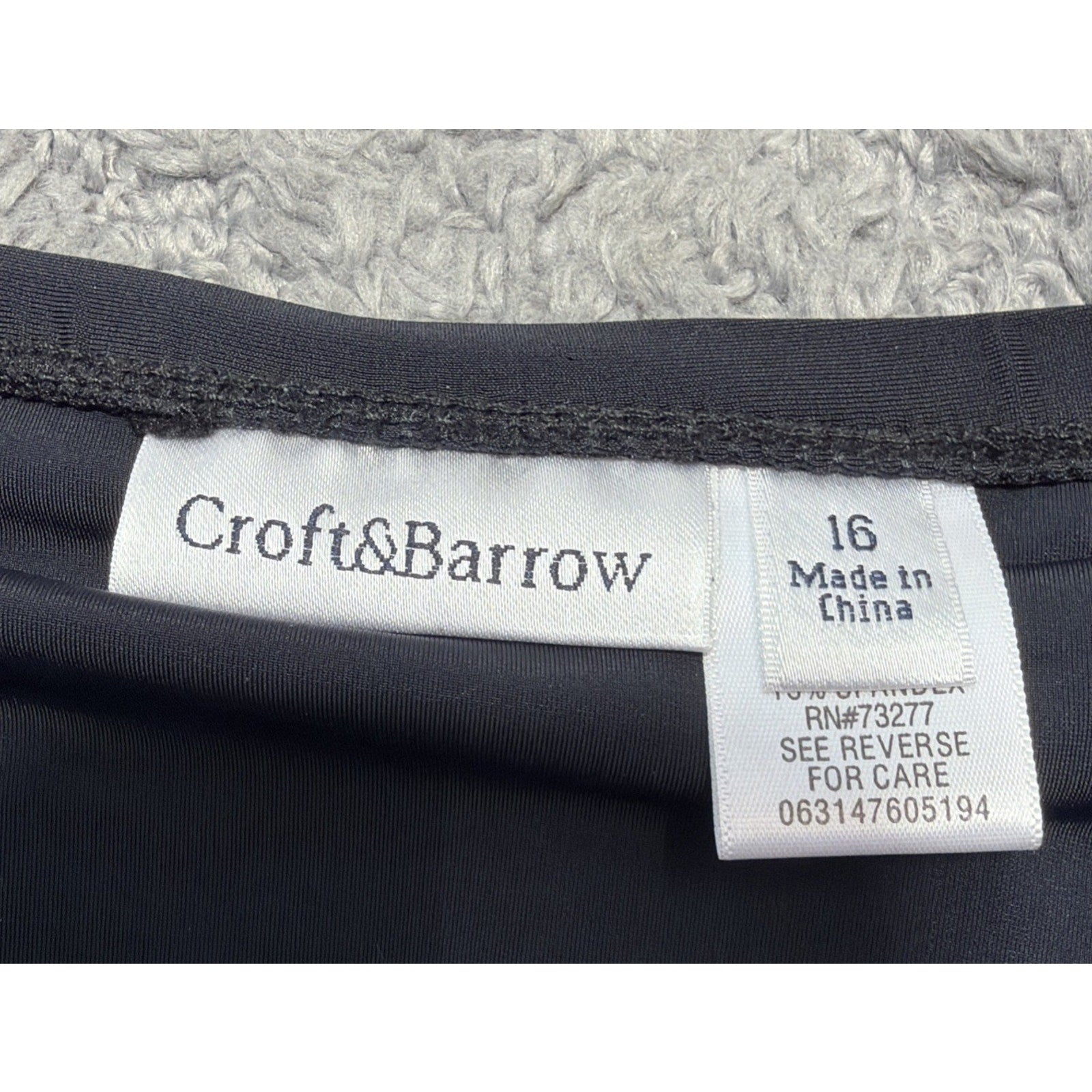 New Croft & Barrow Swim Skort Bottoms Women Swim Skirt Bikini Tummy Slimmer 16