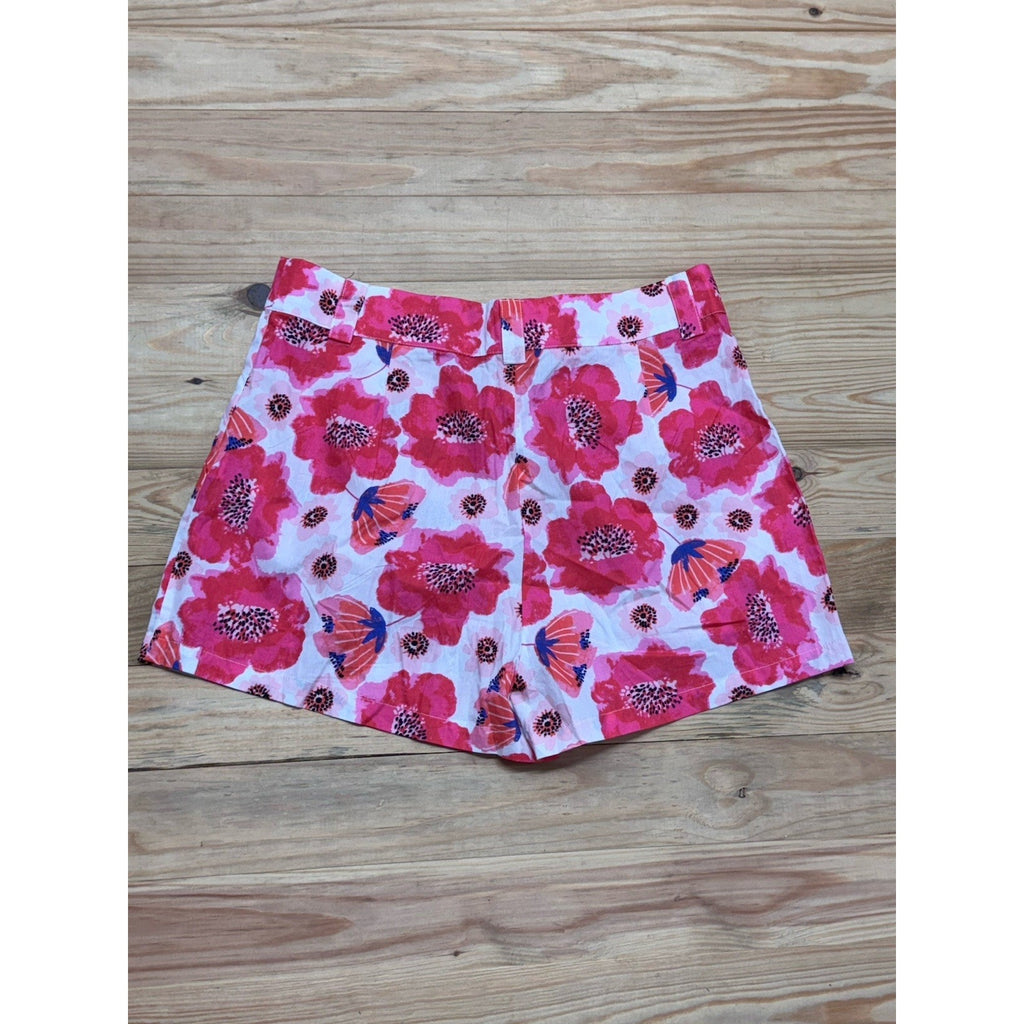 TCEC Pink Floral 100% CottonActive Athletic Shorts Size Large Pockets