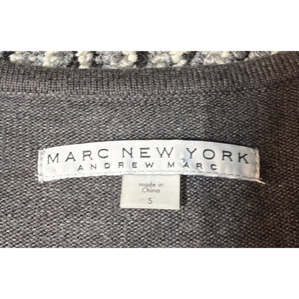 Marc New York-Andrew Marc Stud Trim Sweater Dress Size Small